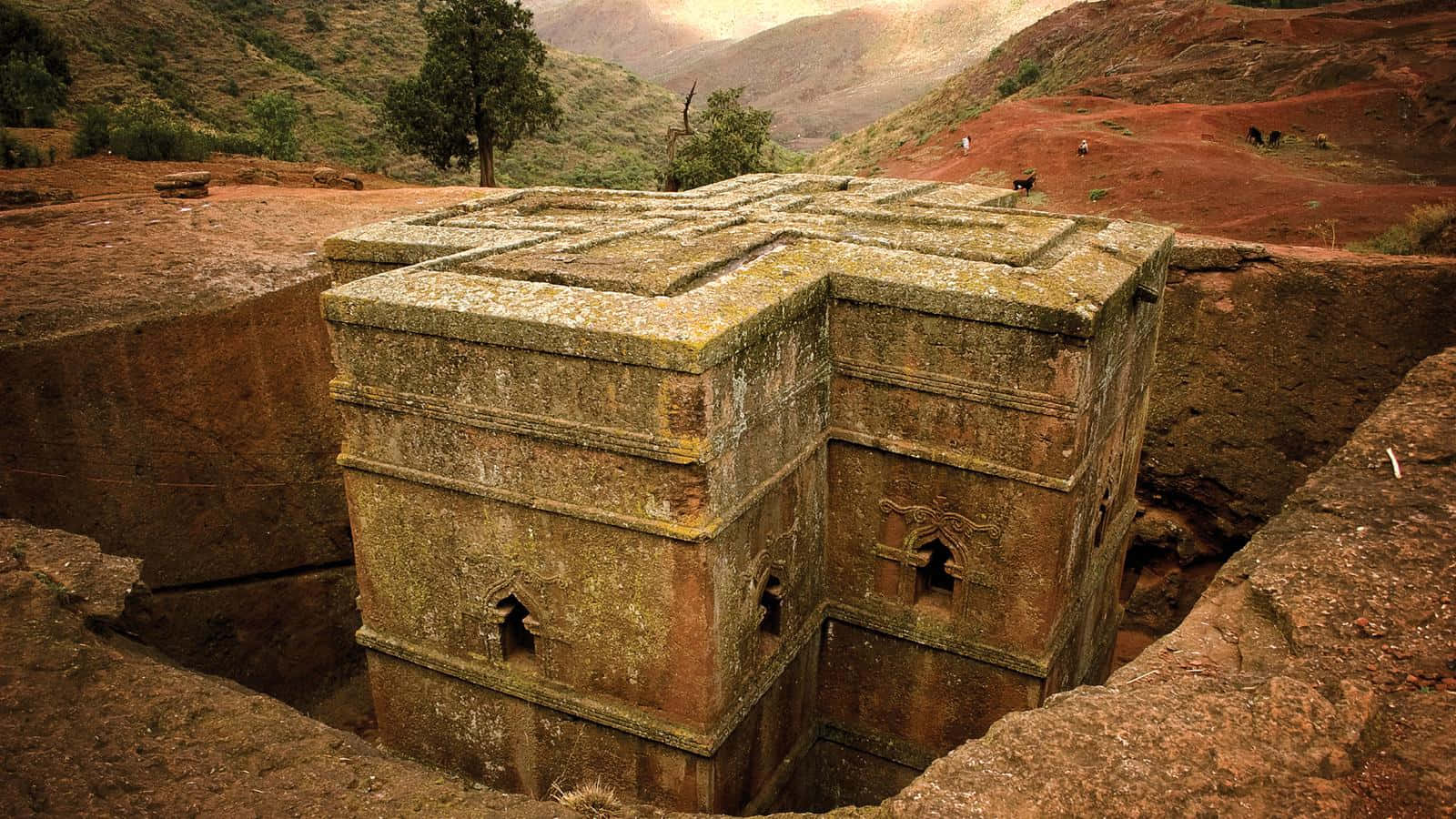 The 12th Century Old Church In Lalibela Wallpaper