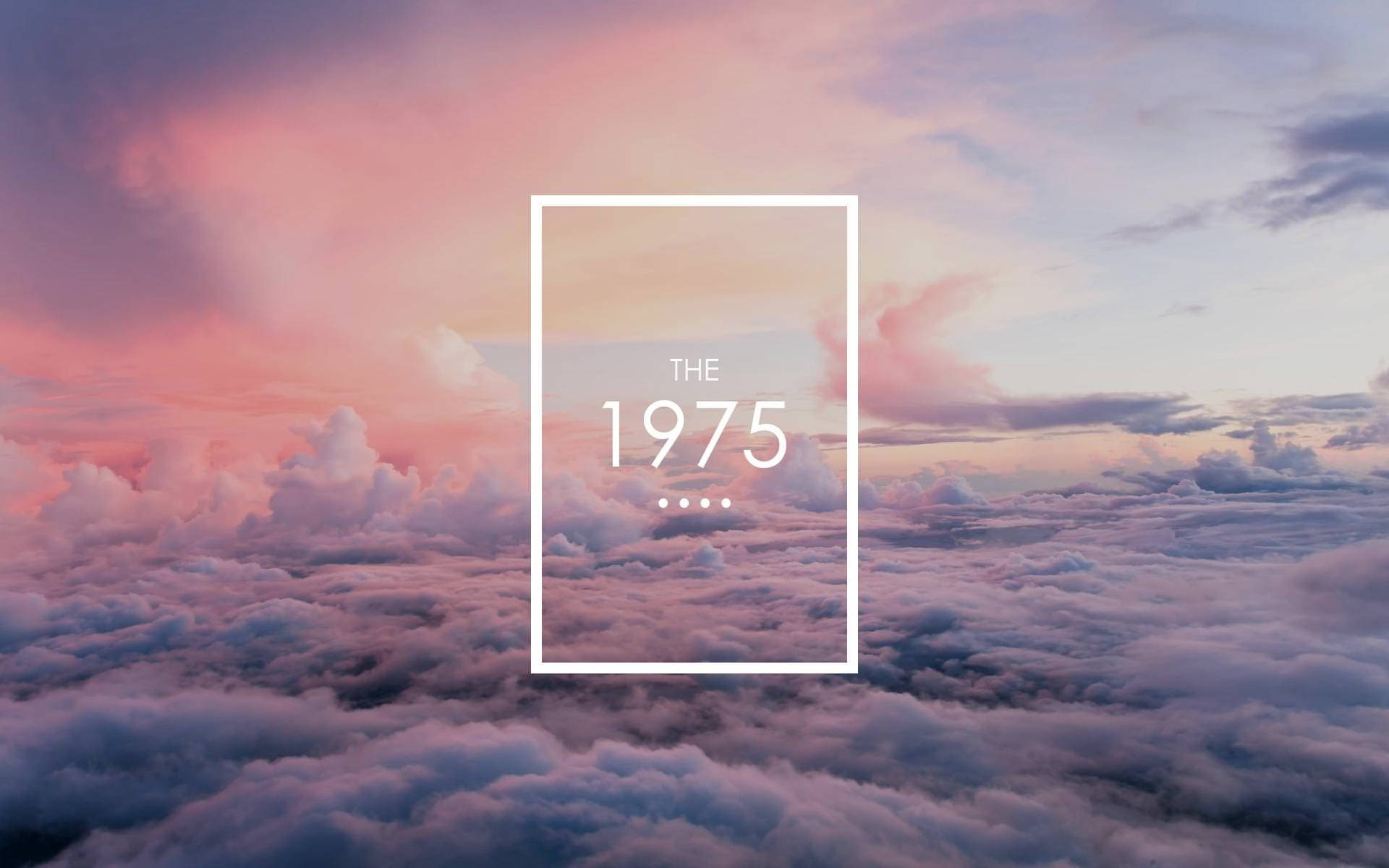 The 1975 Logo In Clouds Wallpaper