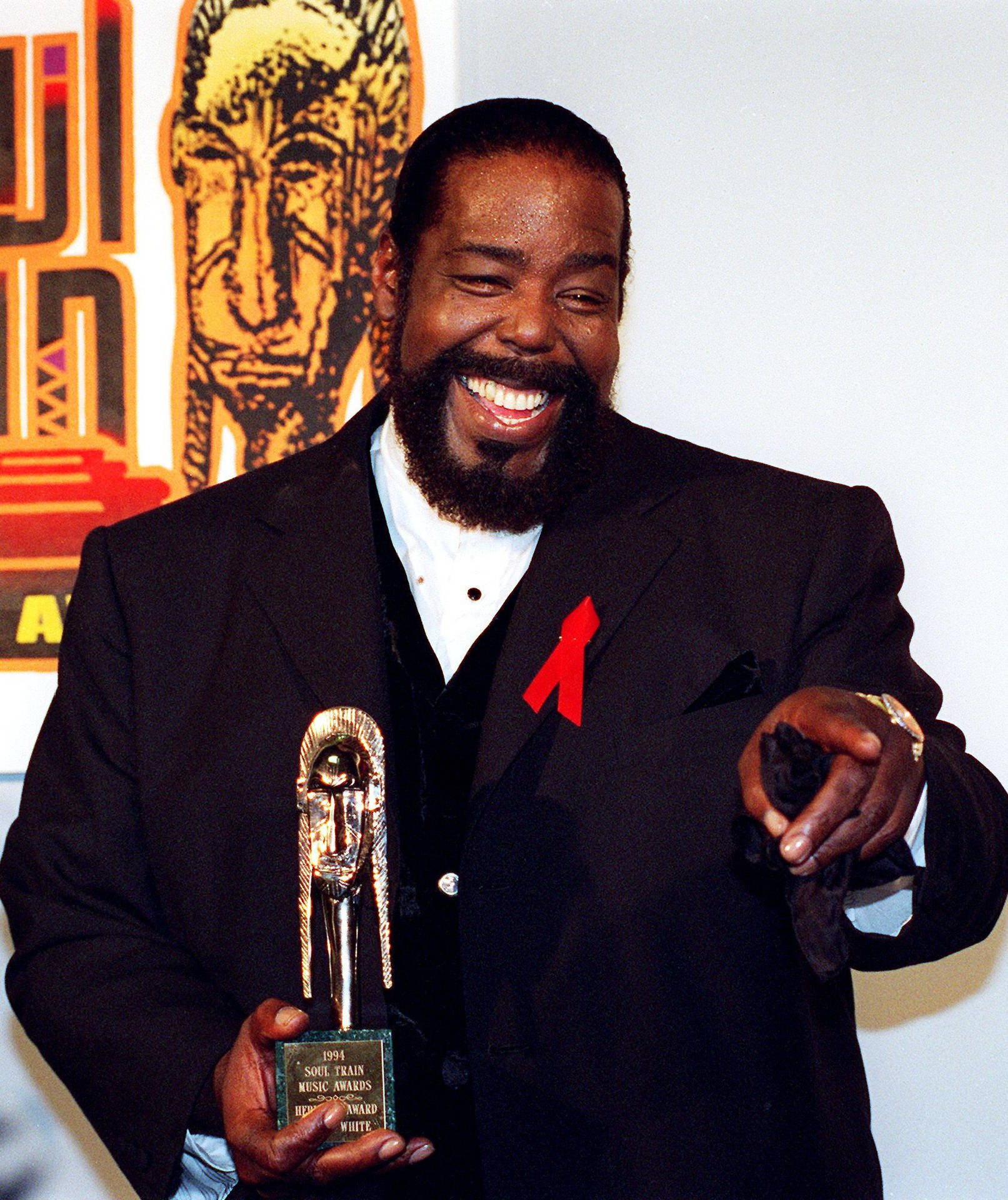Los8vos Premios Anuales De Música Soul Train De Barry White. Fondo de pantalla