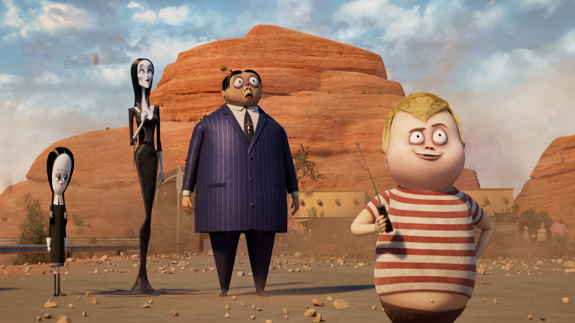 The Addams Family 2 In Desert Wallpaper