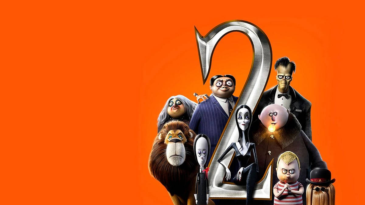 The Addams Family 2 Orange Backdrop Wallpaper