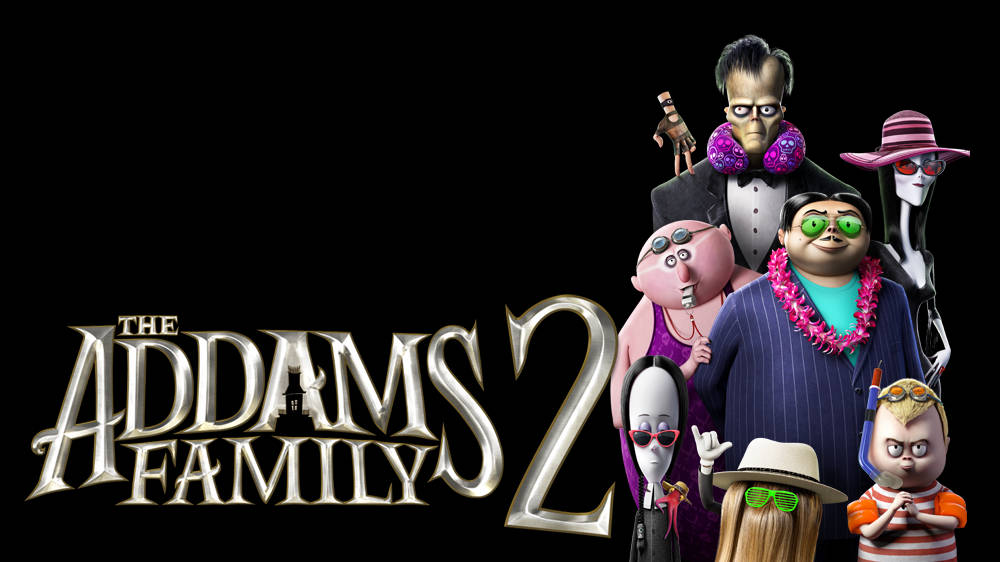 The Addams Family 2 White Poster Wallpaper