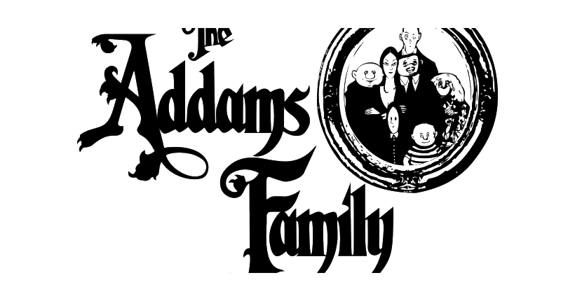 The Addams Family Logoand Characters PNG