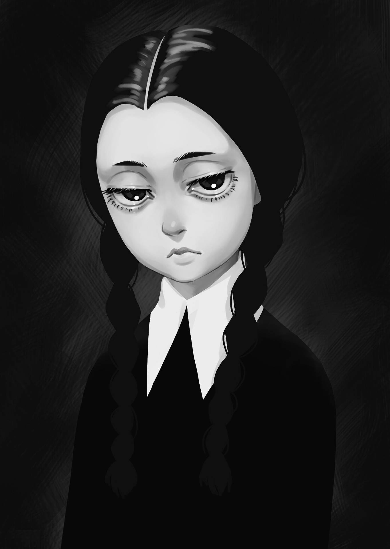 The Addams Family Wednesday Portrait Background