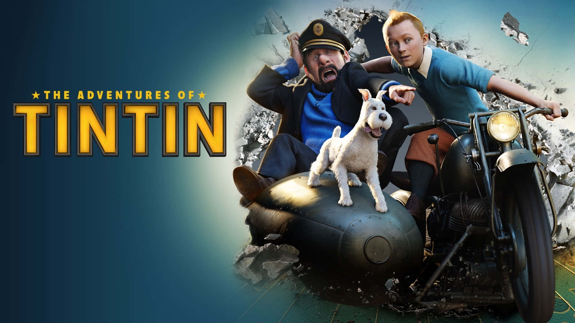 Udgivelsesplakaten for The Adventures of Tintin-spillet Wallpaper