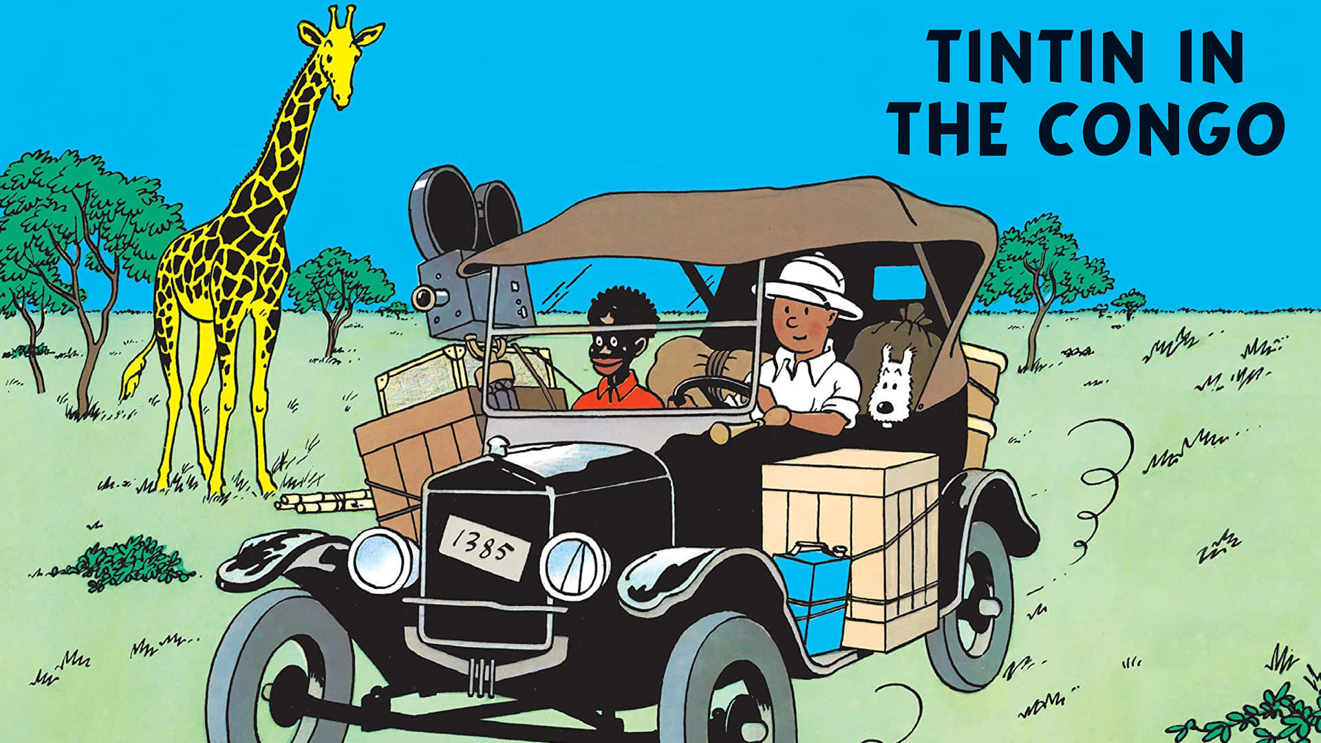 Eventyret om Tintin og Congo. Wallpaper