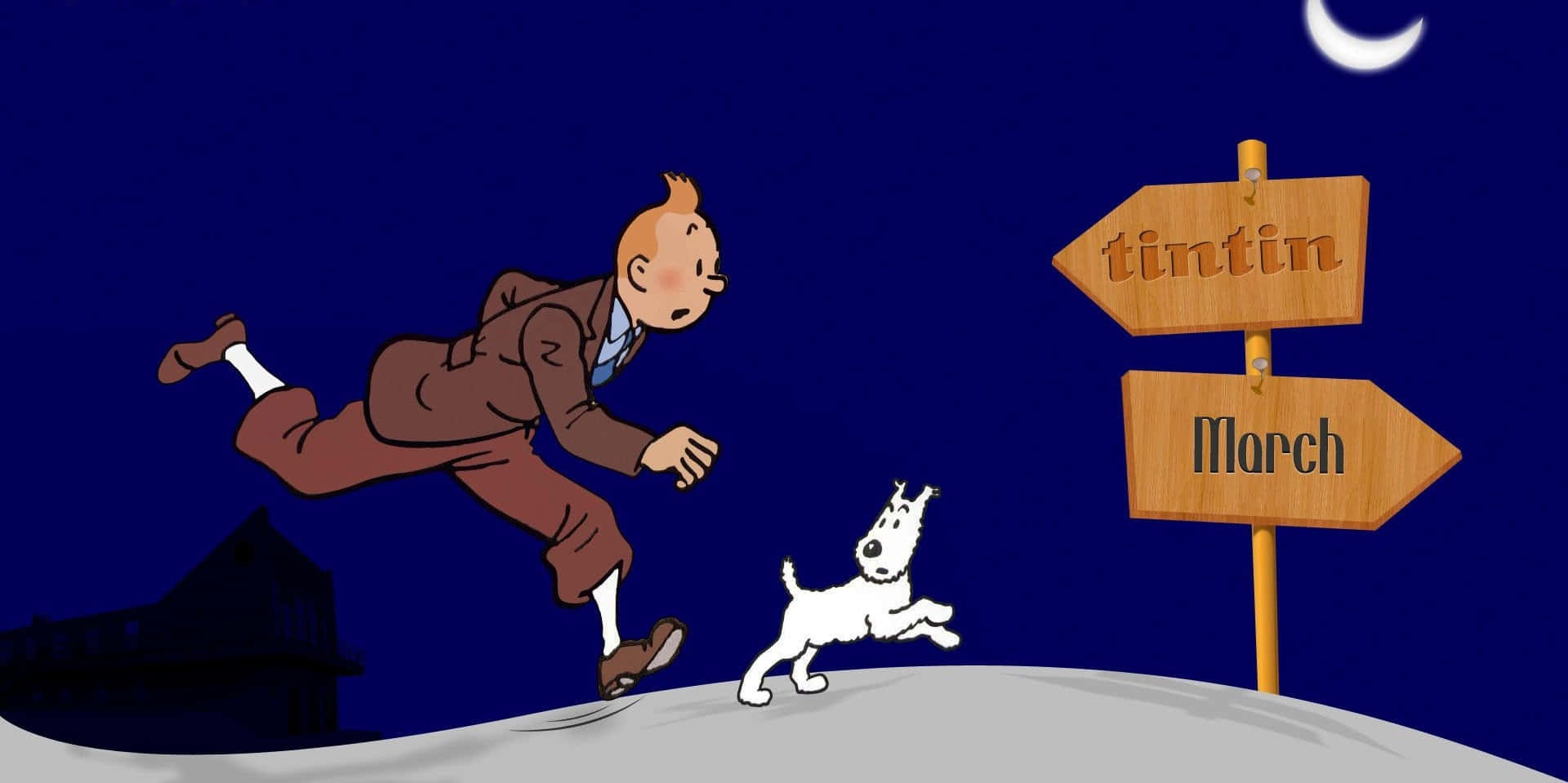 The Adventures Of Tintin Running Background