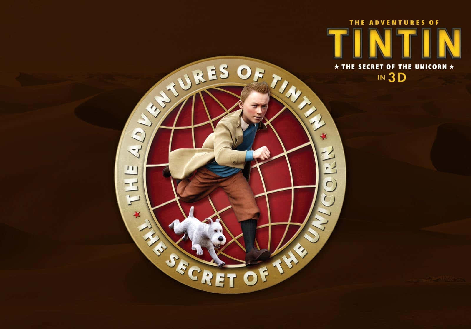Äventyrenmed Tintin: Enhörningens Hemlighetsspel. Wallpaper