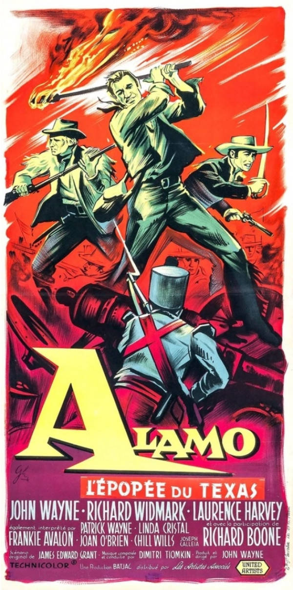 The Alamo 1960 Illustration Poster Art Wallpaper