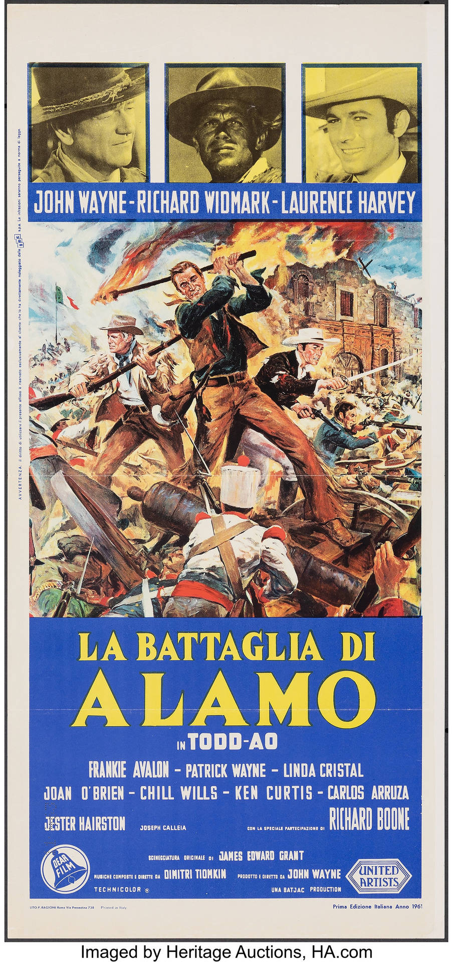 The Alamo 1960 Italian Movie Poster Wallpaper