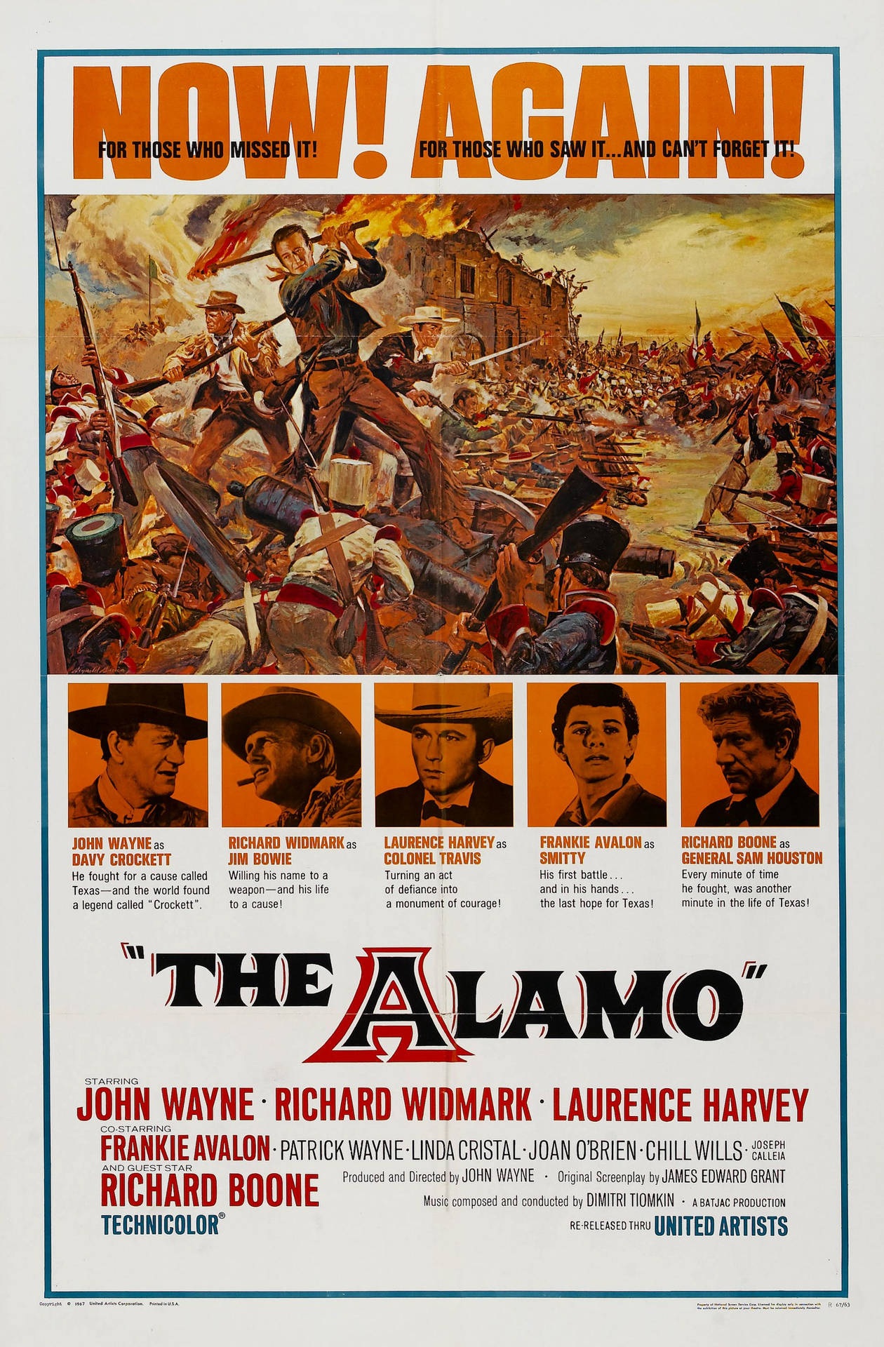 The Alamo 1960 Technicolor Movie Poster Wallpaper
