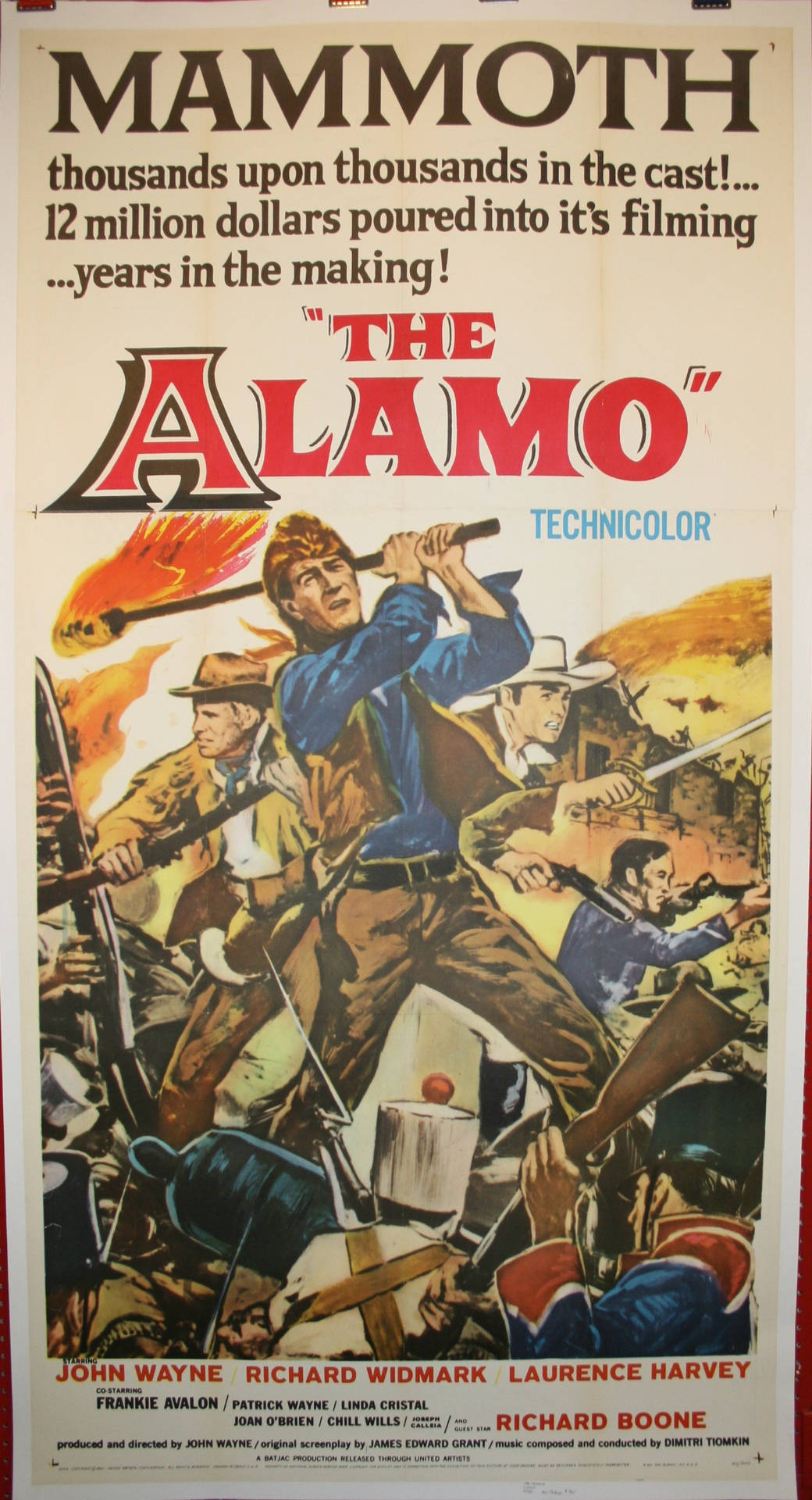 The Alamo 1960 War Film Movie Poster Wallpaper