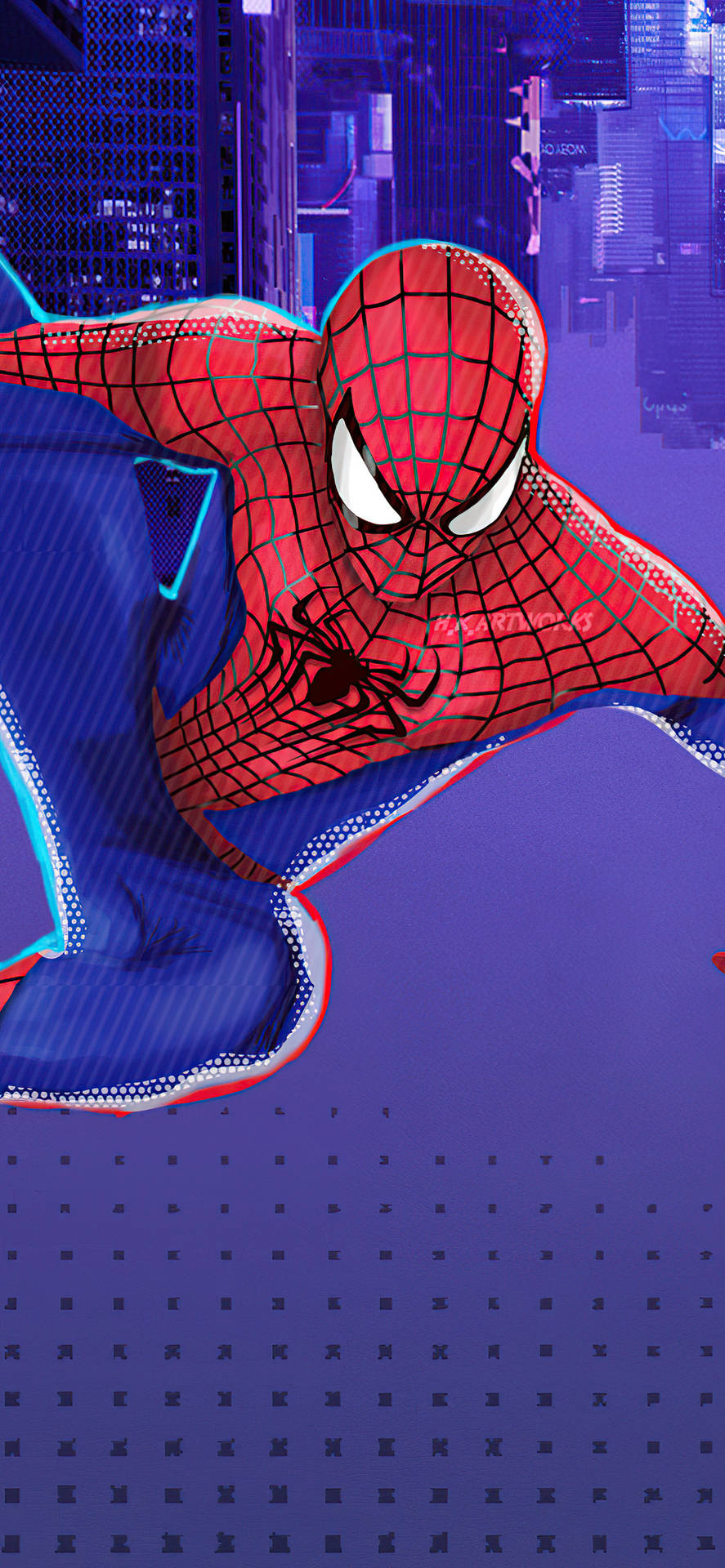 Elasombroso Spider-man Balanceándose A Través De La Ciudad De Nueva York. Fondo de pantalla