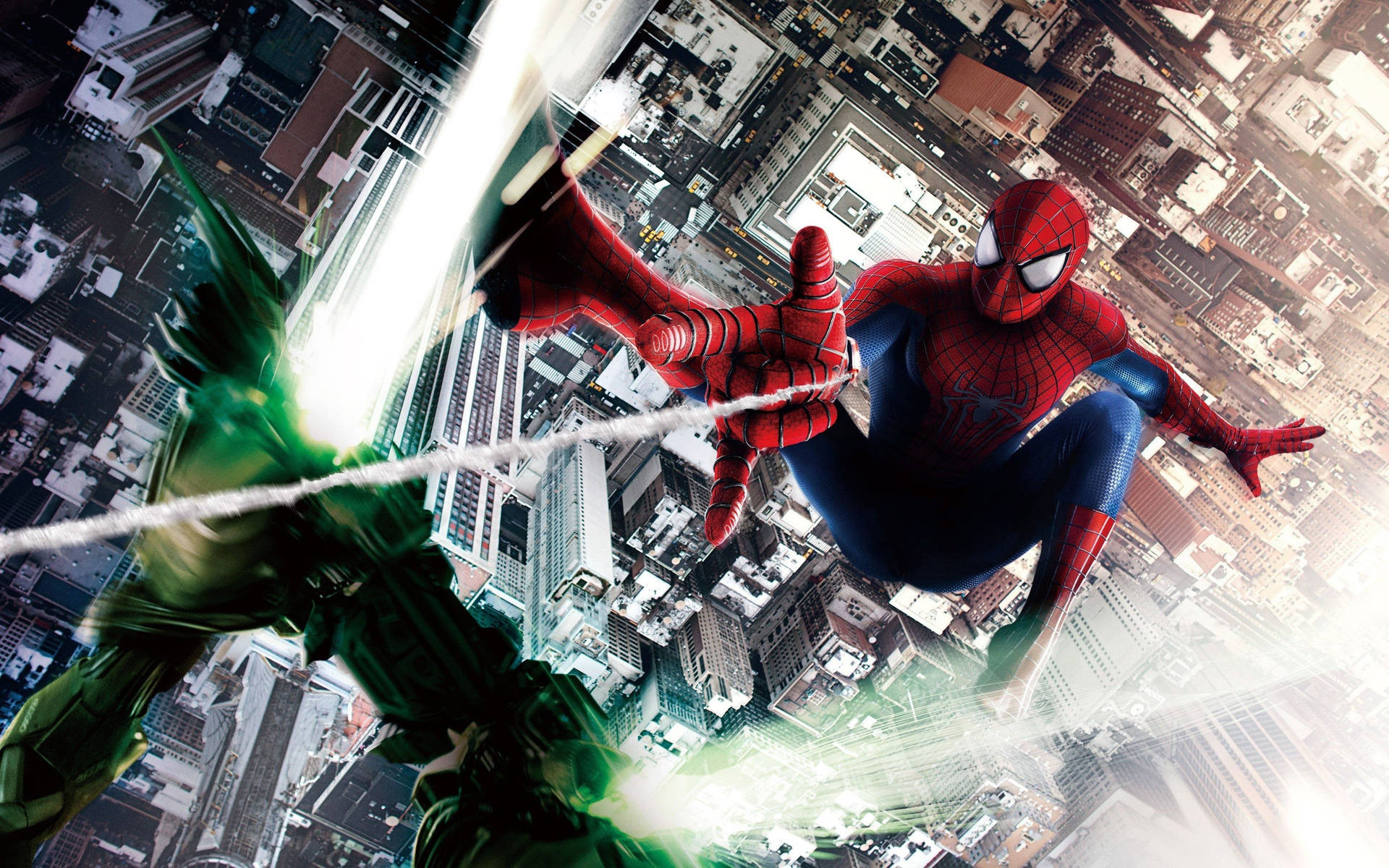 Spider-Man Swings Into Action Wallpaper