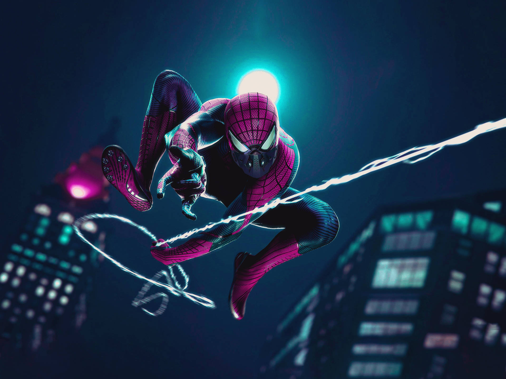 "A thrilling look at The Amazing Spider-Man." Wallpaper