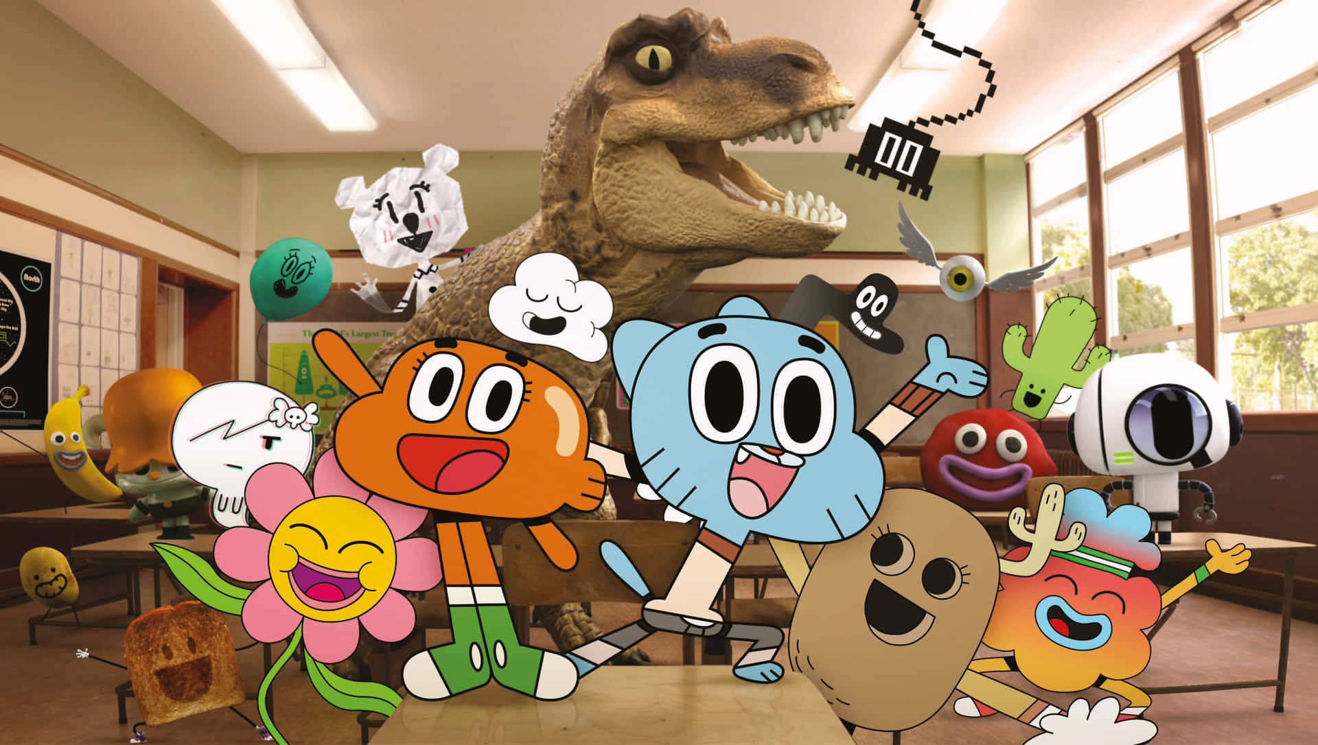 The Amazing World of Gumball: Fun Adventures of Gumball Watterson and Friends Wallpaper