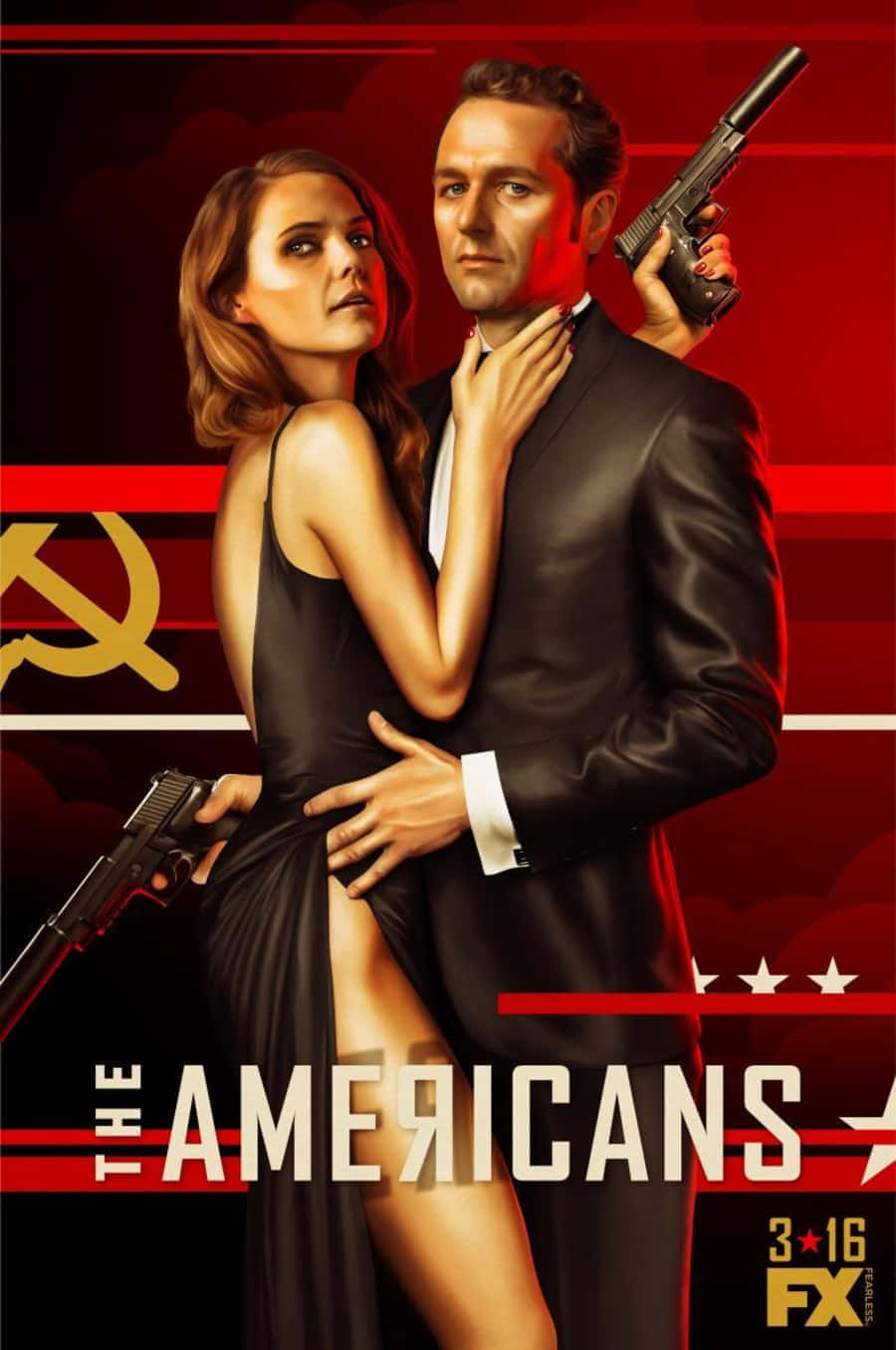 The Americans Tv Show Plakat Bakgrunnsbildet