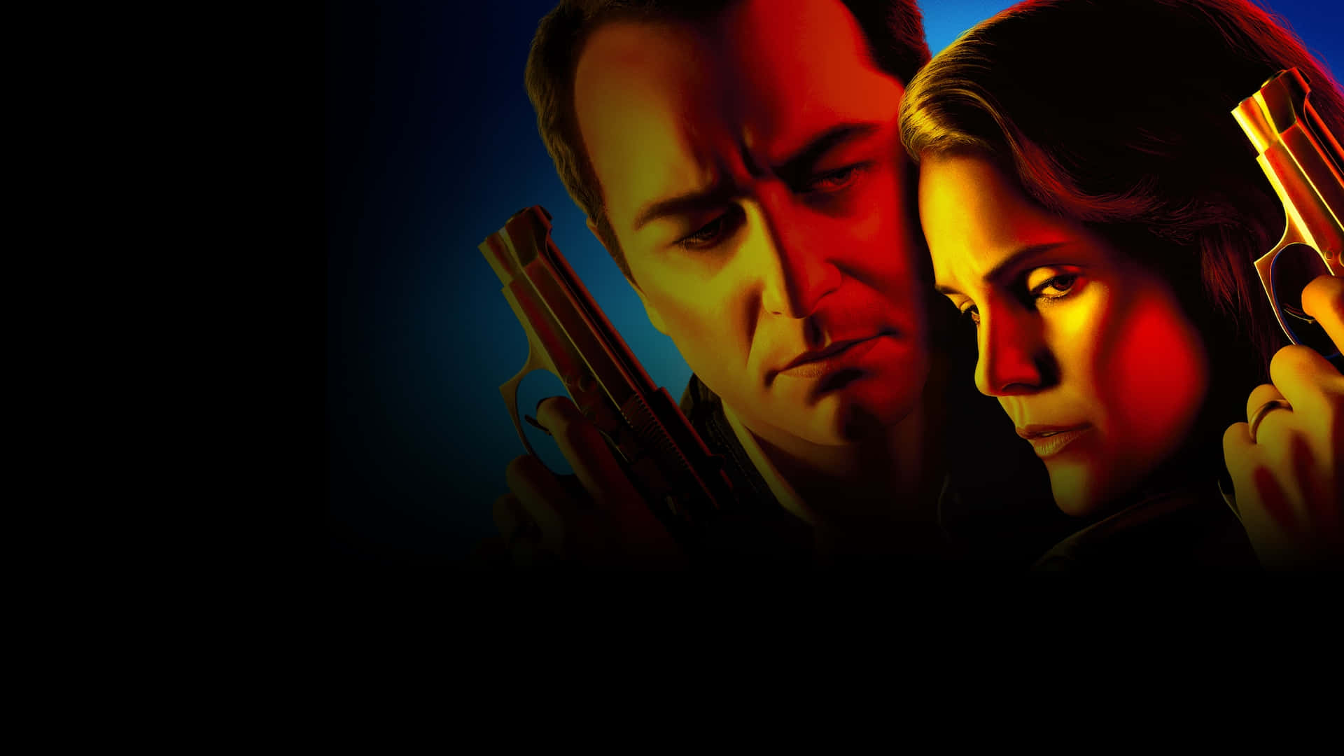 The Americans T V Show Promo Kunst Achtergrond