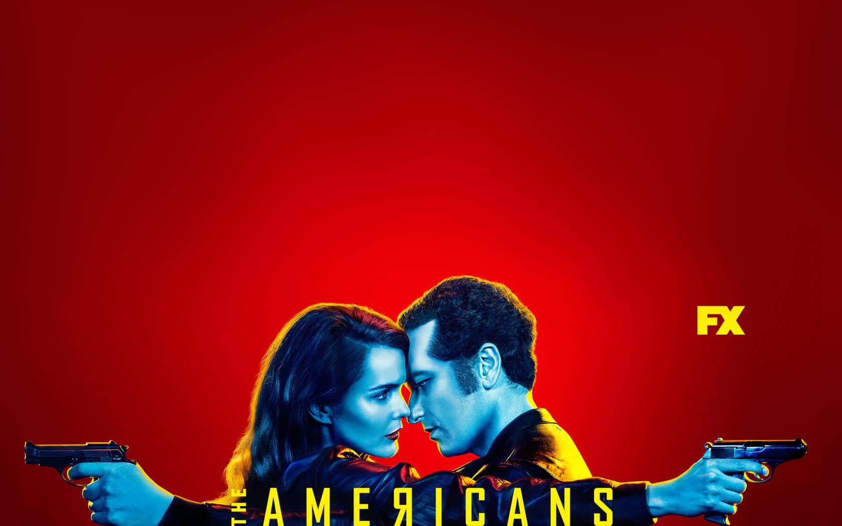 The Americans Tv Show Promo Kunst Bakgrunnsbildet