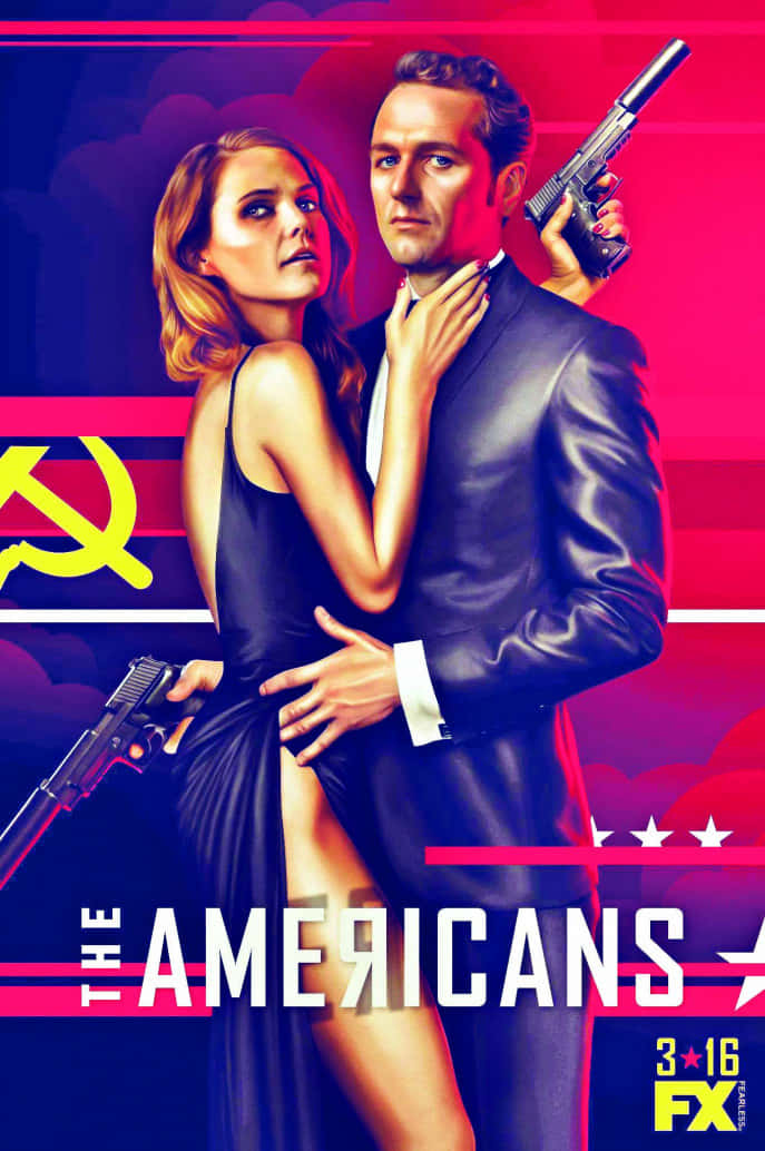 The Americans Tv Show Promo Kunst Bakgrunnsbildet