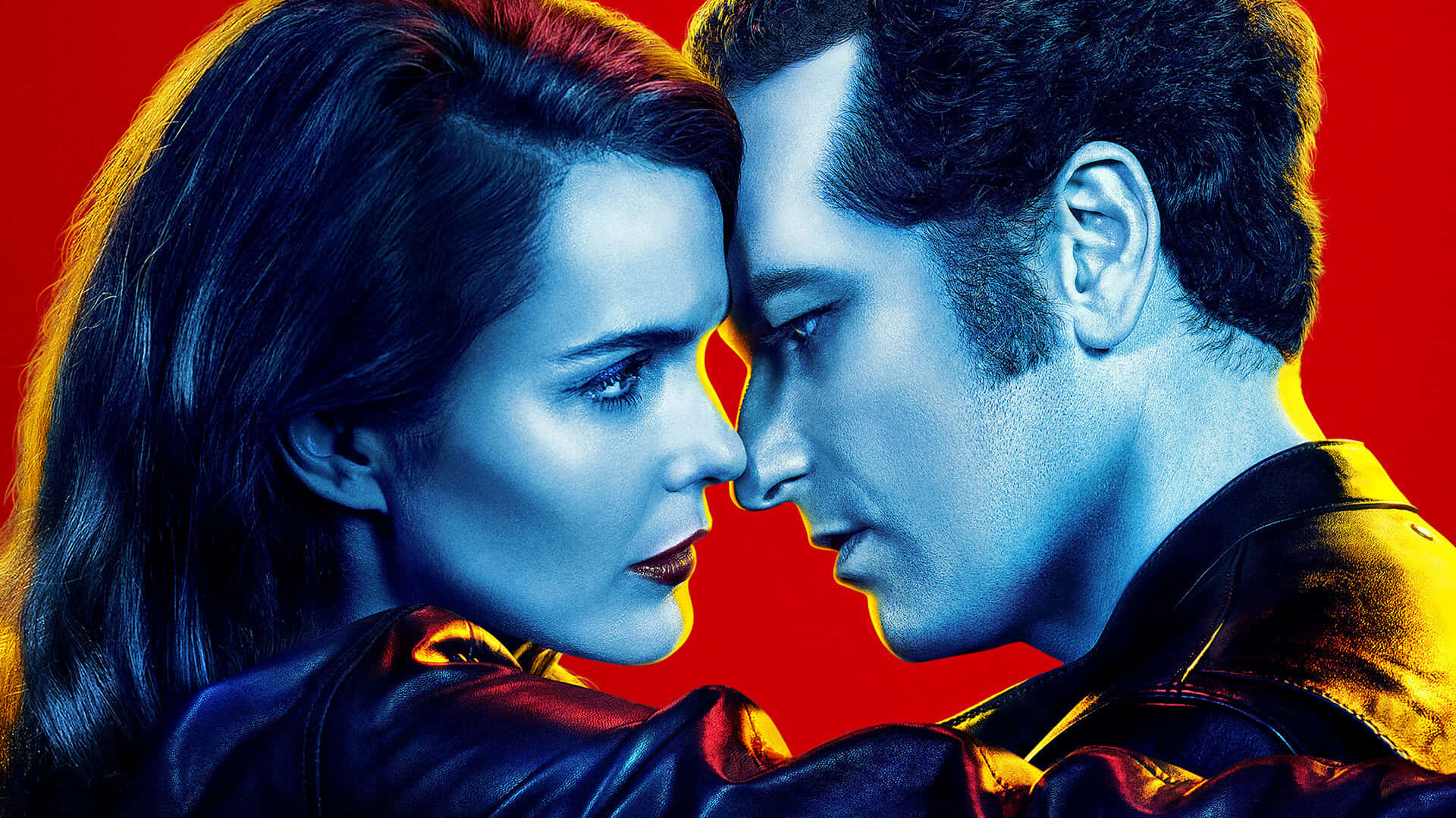 The Americans T V Show Promotionele Kunst Achtergrond