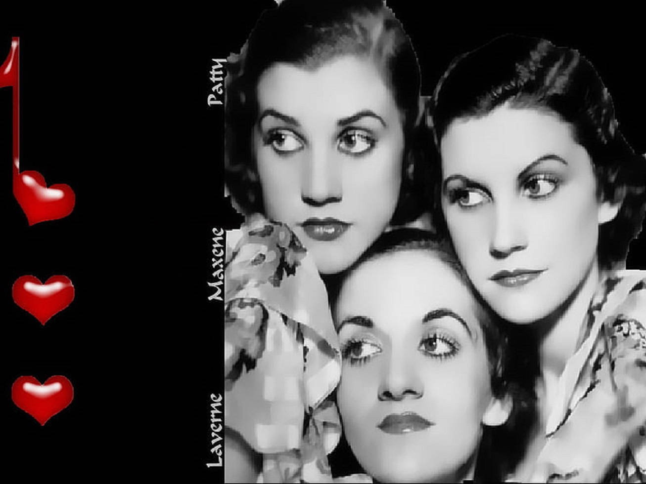 Dasnew York City-porträt Der Andrews Sisters Wallpaper