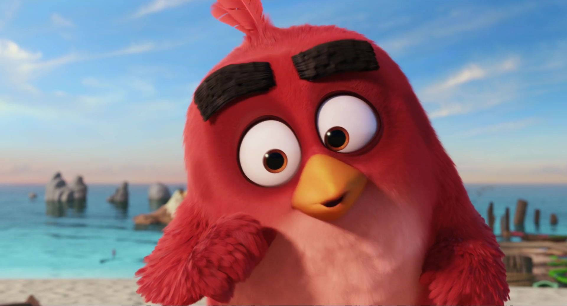 The Angry Birds Movie 2 Confident Red Wallpaper
