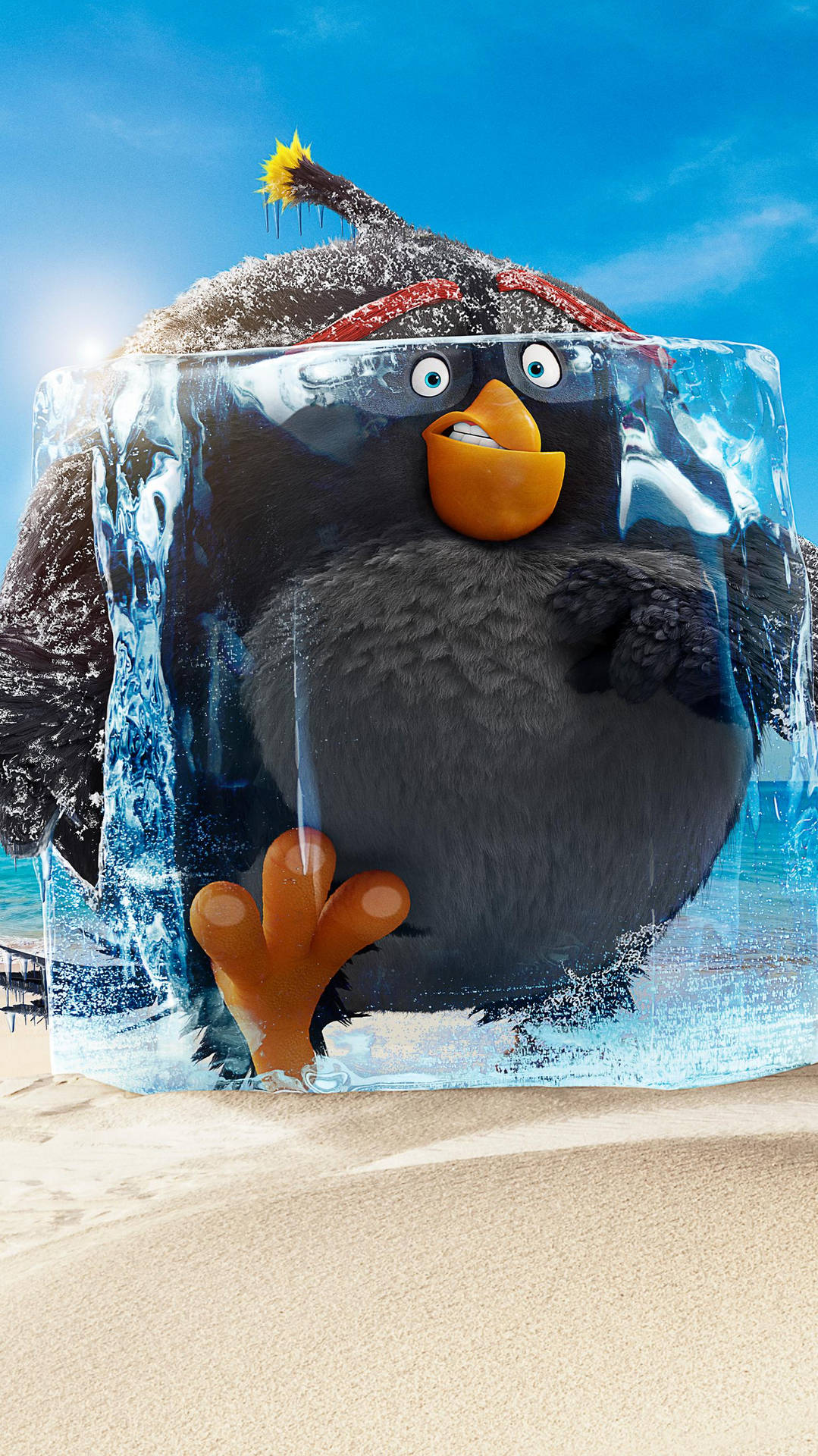 The Angry Birds Movie 2 Frozen Bomb Wallpaper