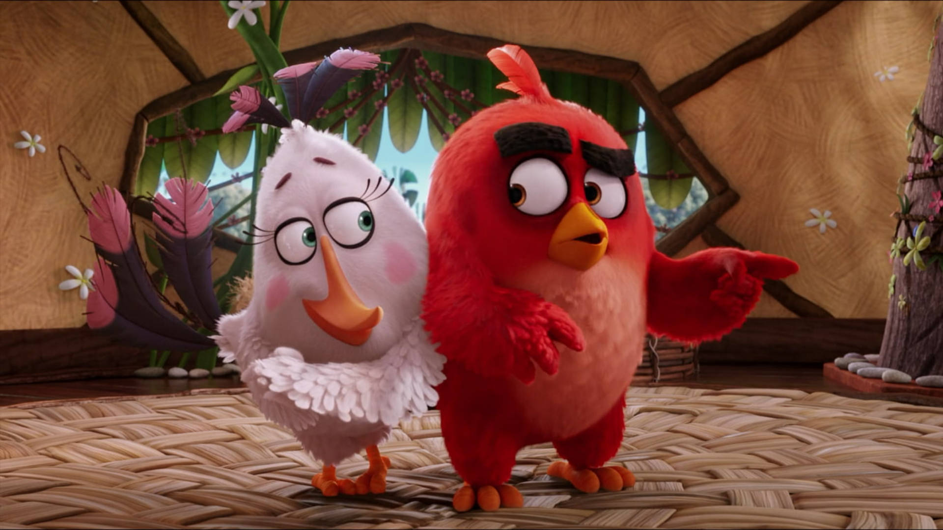 The Angry Birds Movie Scene Of Matilda And Red Wallpaper