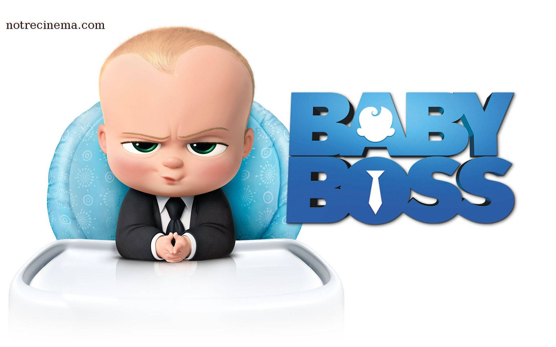 The Animated Character Of Boss Baby, Ruling The World With His Briefcase. Wallpaper