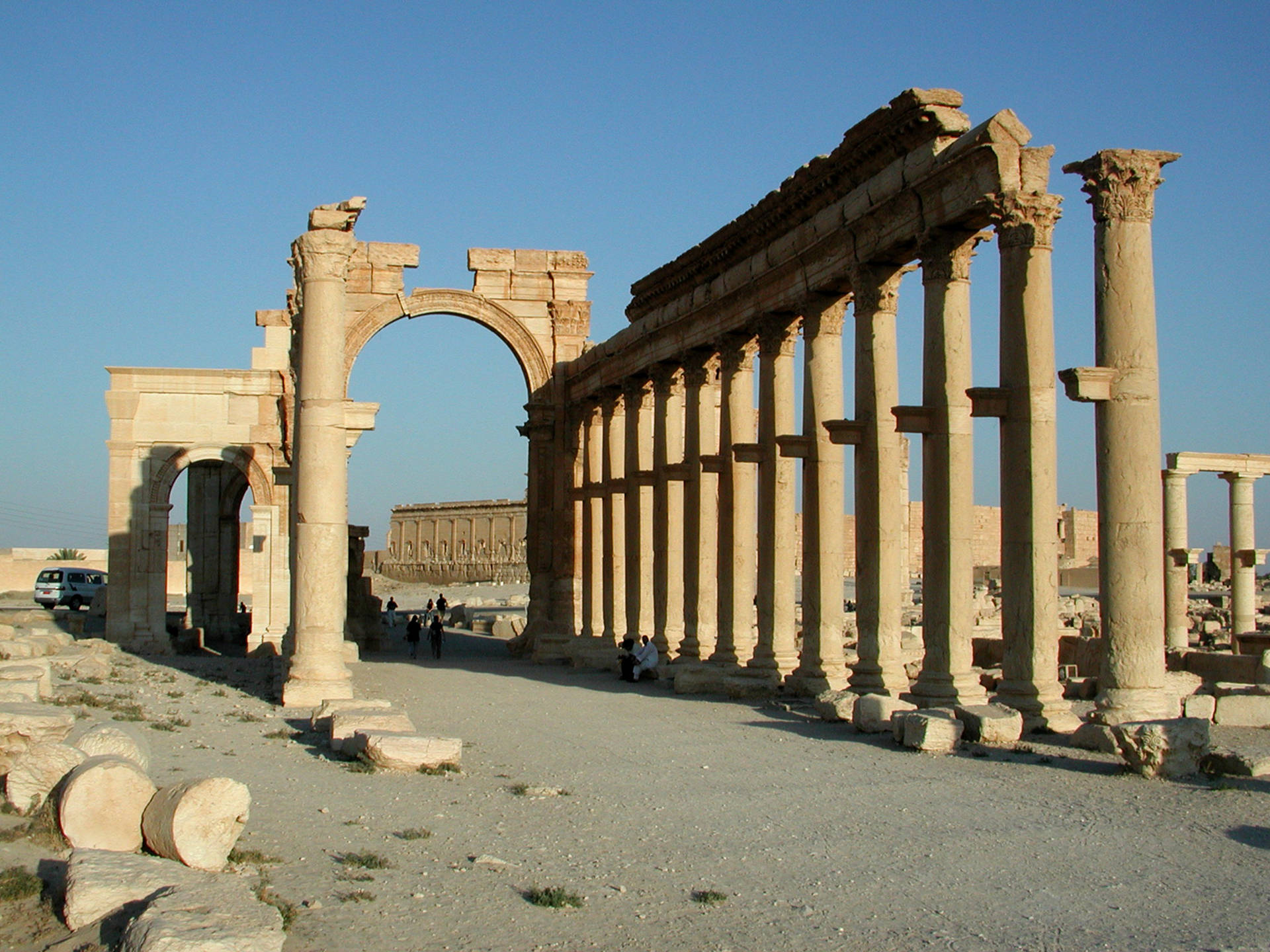 Elarco De Triunfo En Palmyra Fondo de pantalla