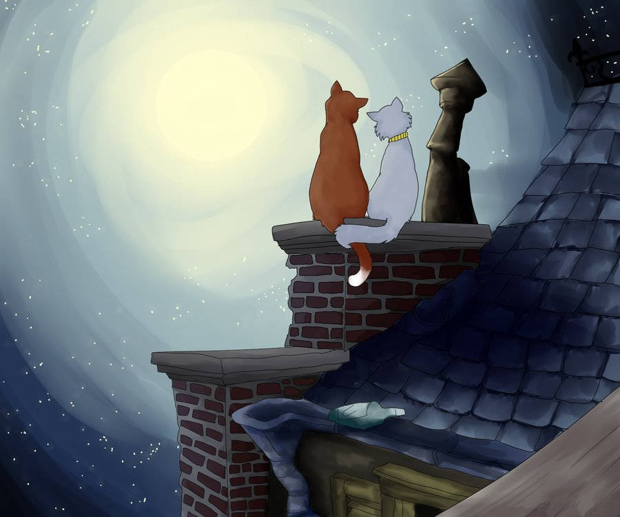 The Aristocats Roof Scene Background