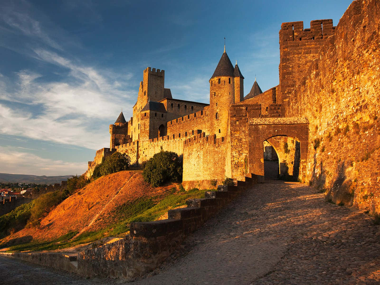 The Aude Gate In Chateau Comtal In Carcassonne Picture