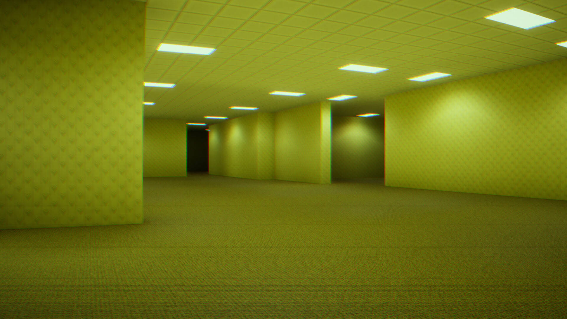 Enkorridor Med Ett Ljus På Wallpaper