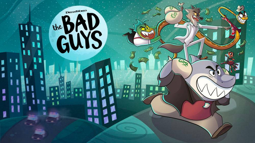 The Bad Guys Blue Green Poster Wallpaper