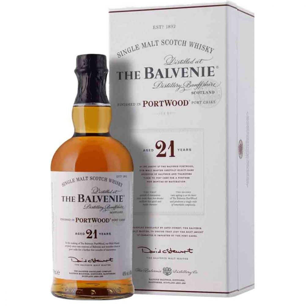 Balvenie 21-årig Portwood Whisky Är Ett Populärt Val För Skrivbordsbakgrund. Wallpaper