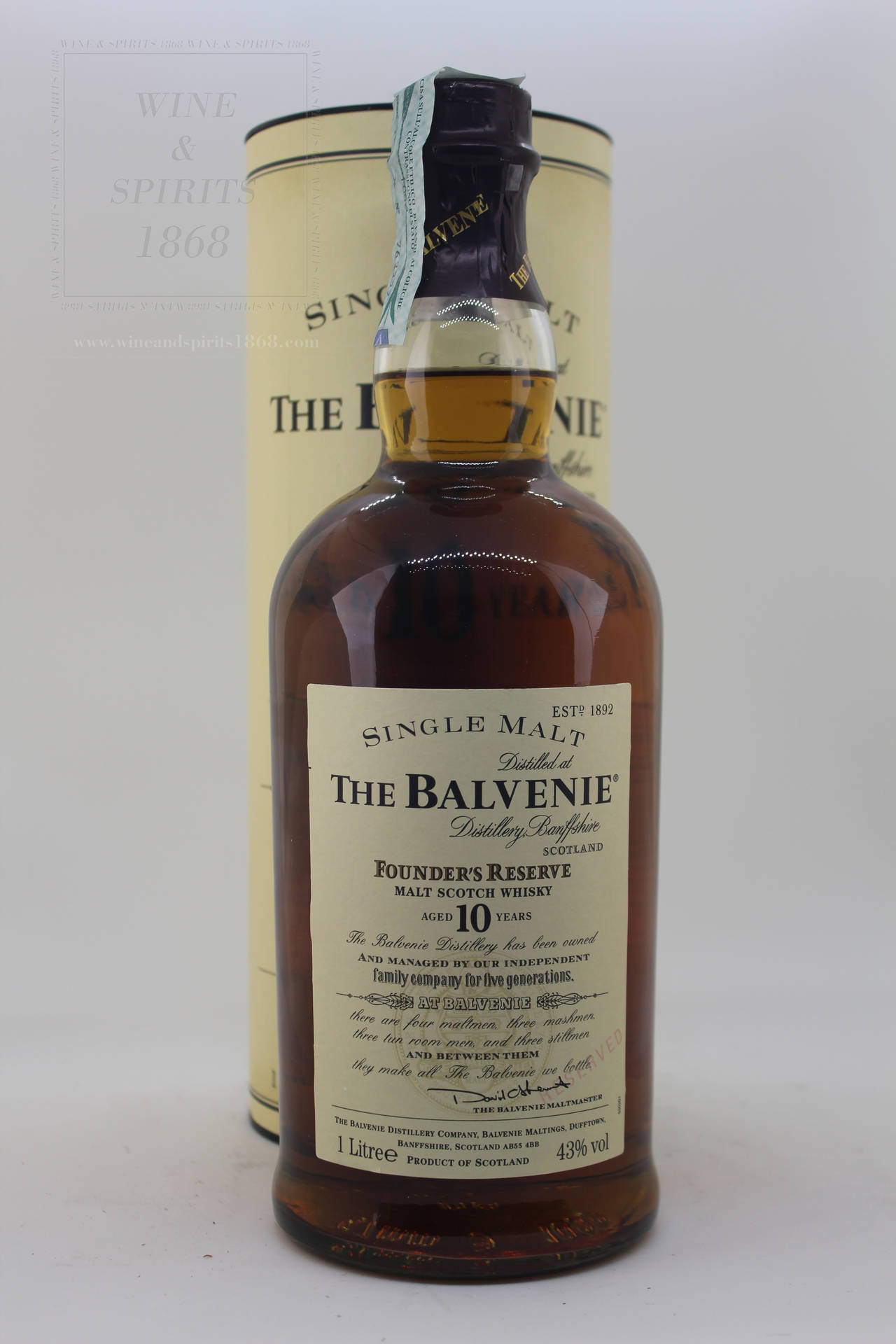 Balvenie Founder's Reserve 10-årige skotsk whisky er et smukt grafisk mønster. Wallpaper