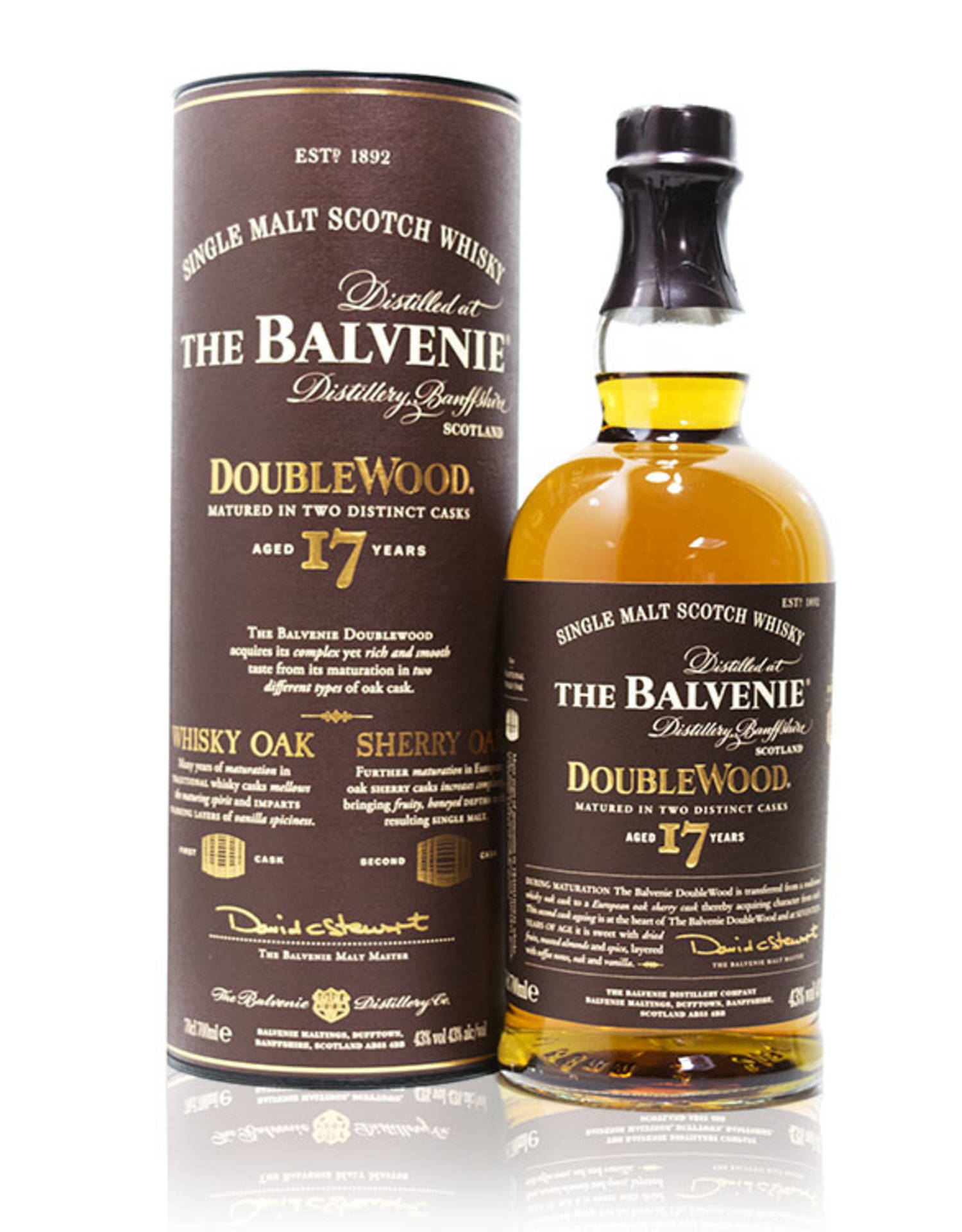 Etiketten För The Balvenie Scotch Single Malt Whisky Ser Fantastisk Ut Som Tapet På Min Dator. Wallpaper