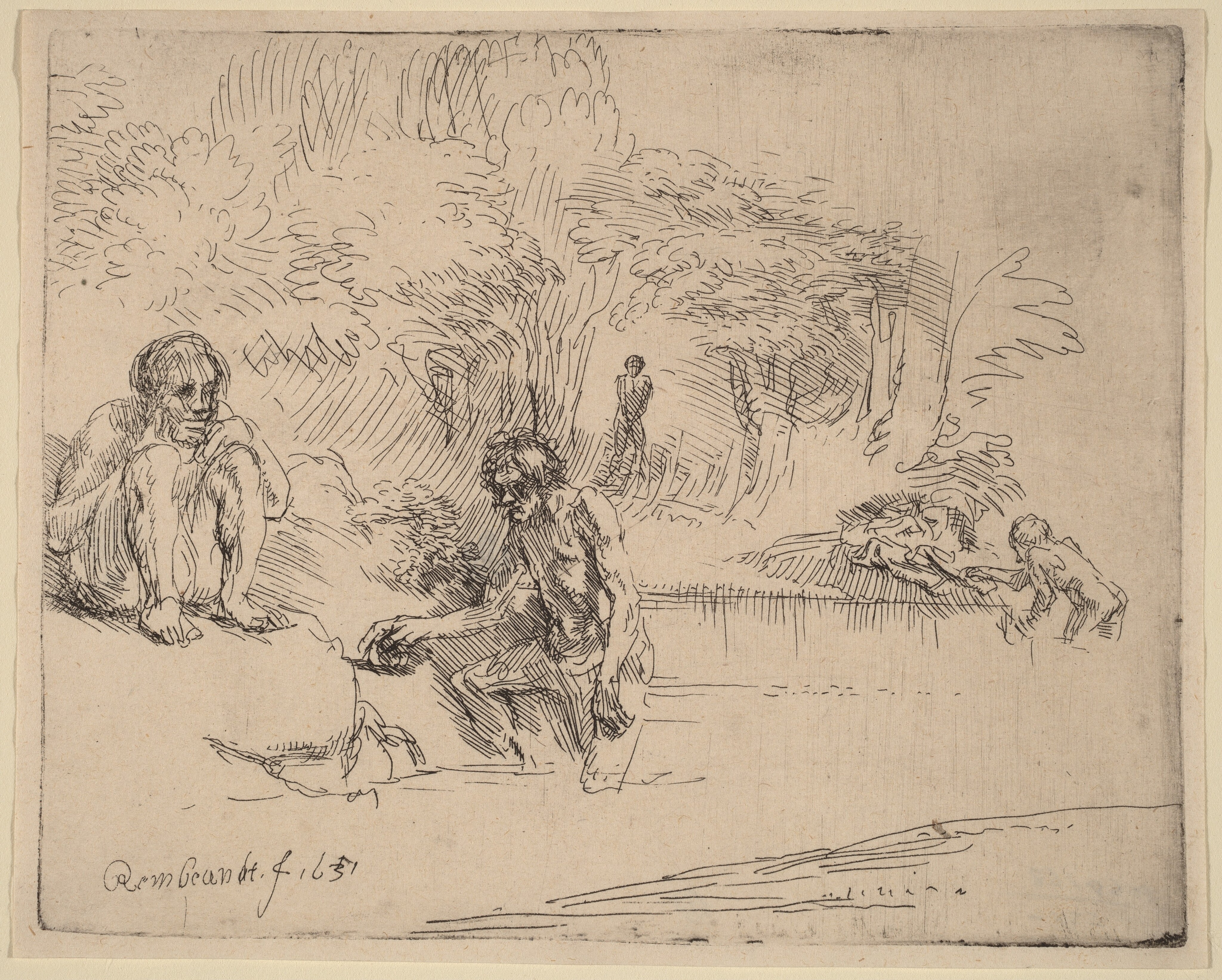 The Bathers Wallpaper