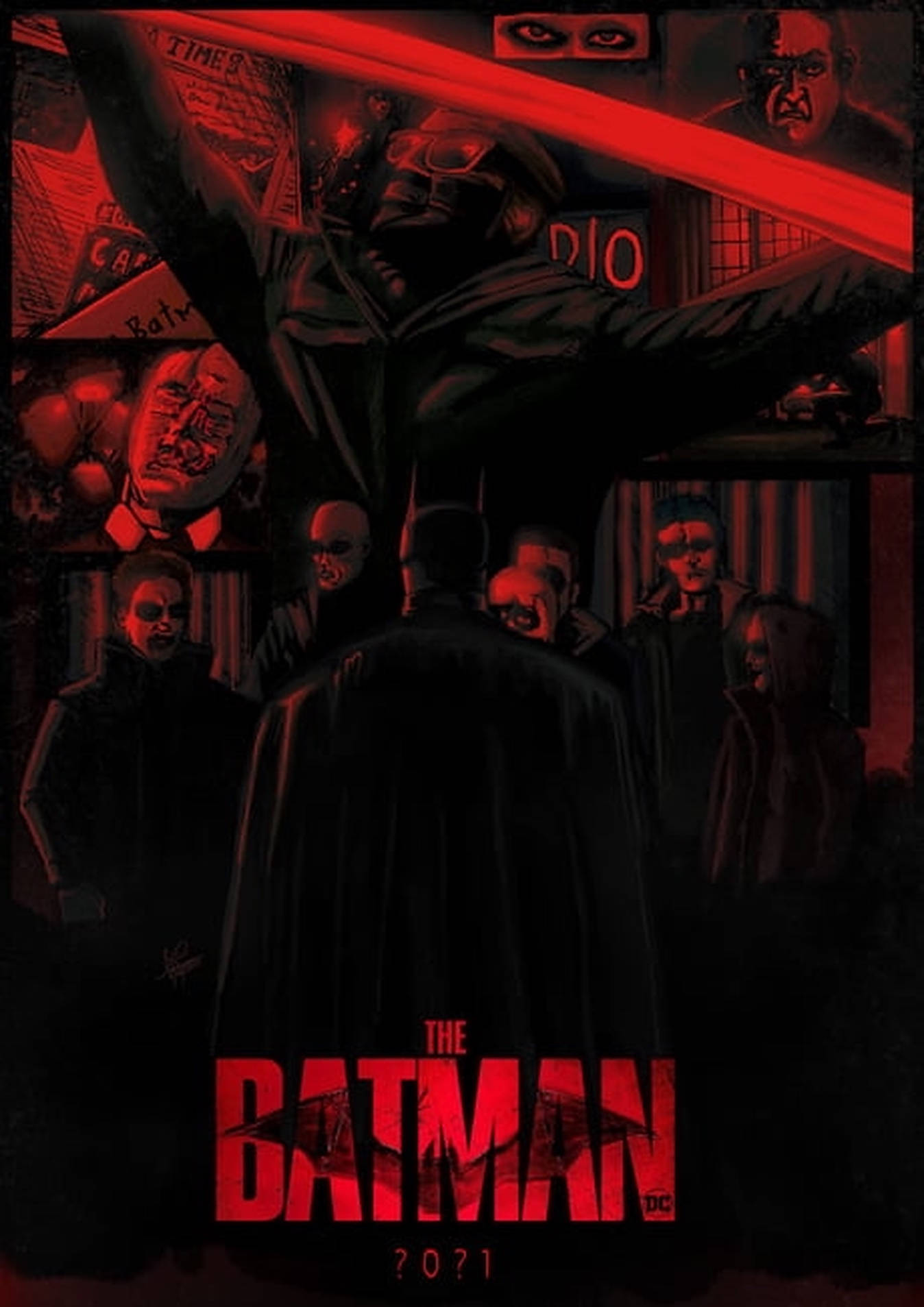 The Batman 2022 Fan Art Wallpaper