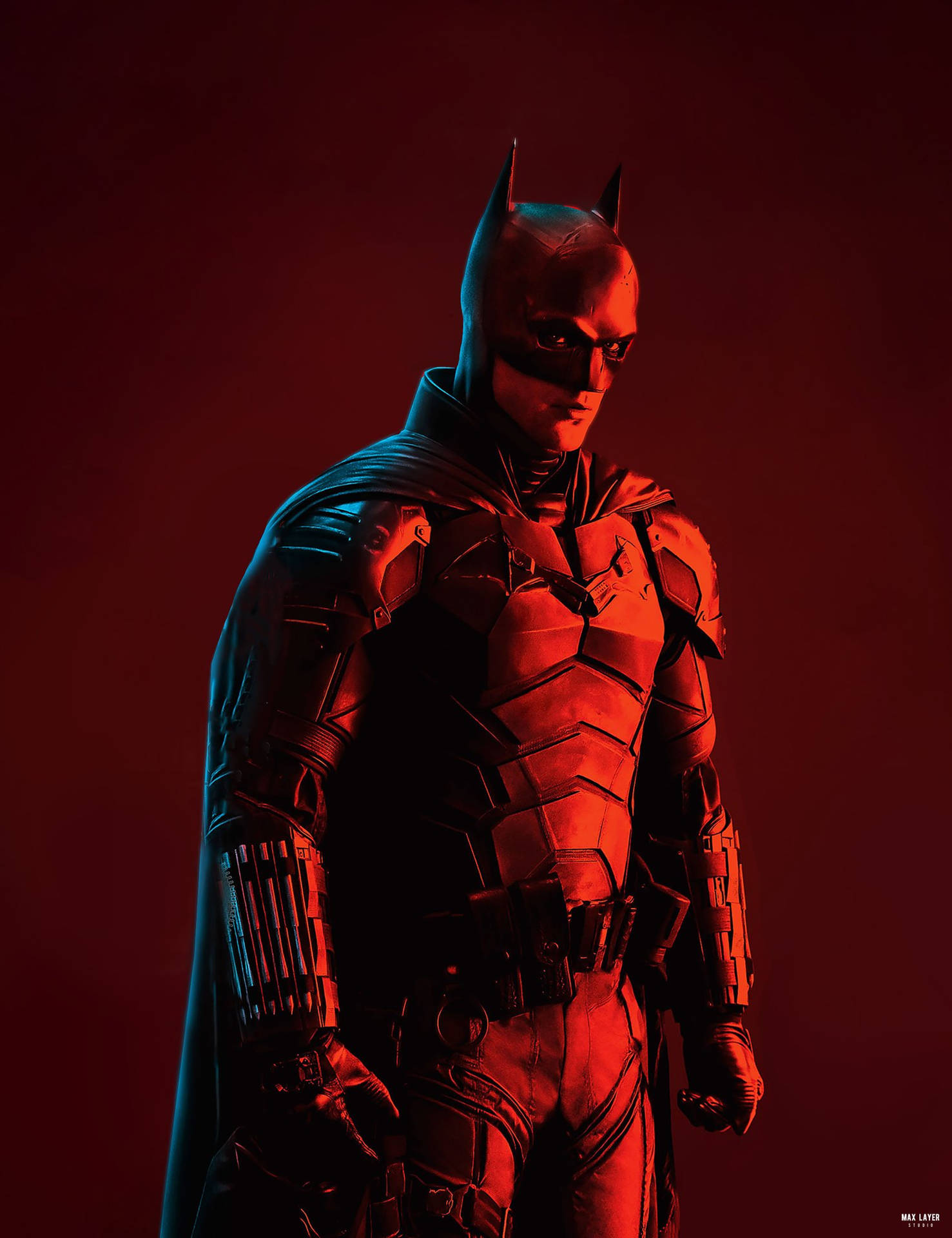 The Batman 2022 Red Light Wallpaper