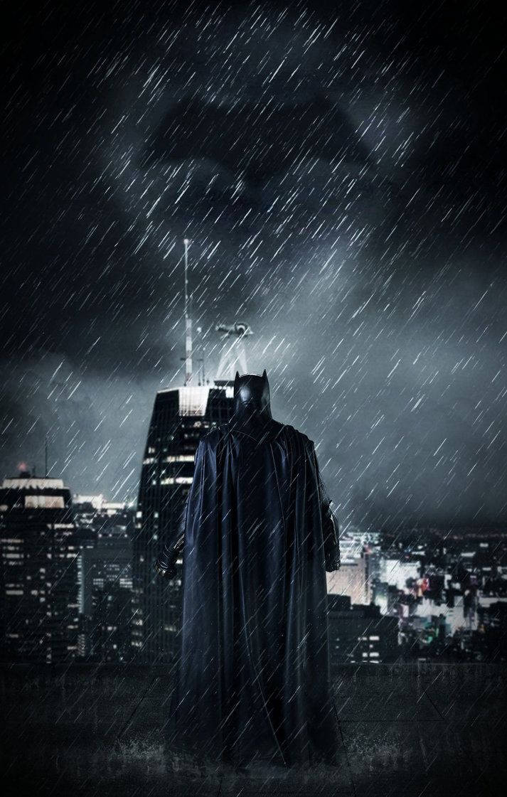 The Batman Movie Rain Wallpaper