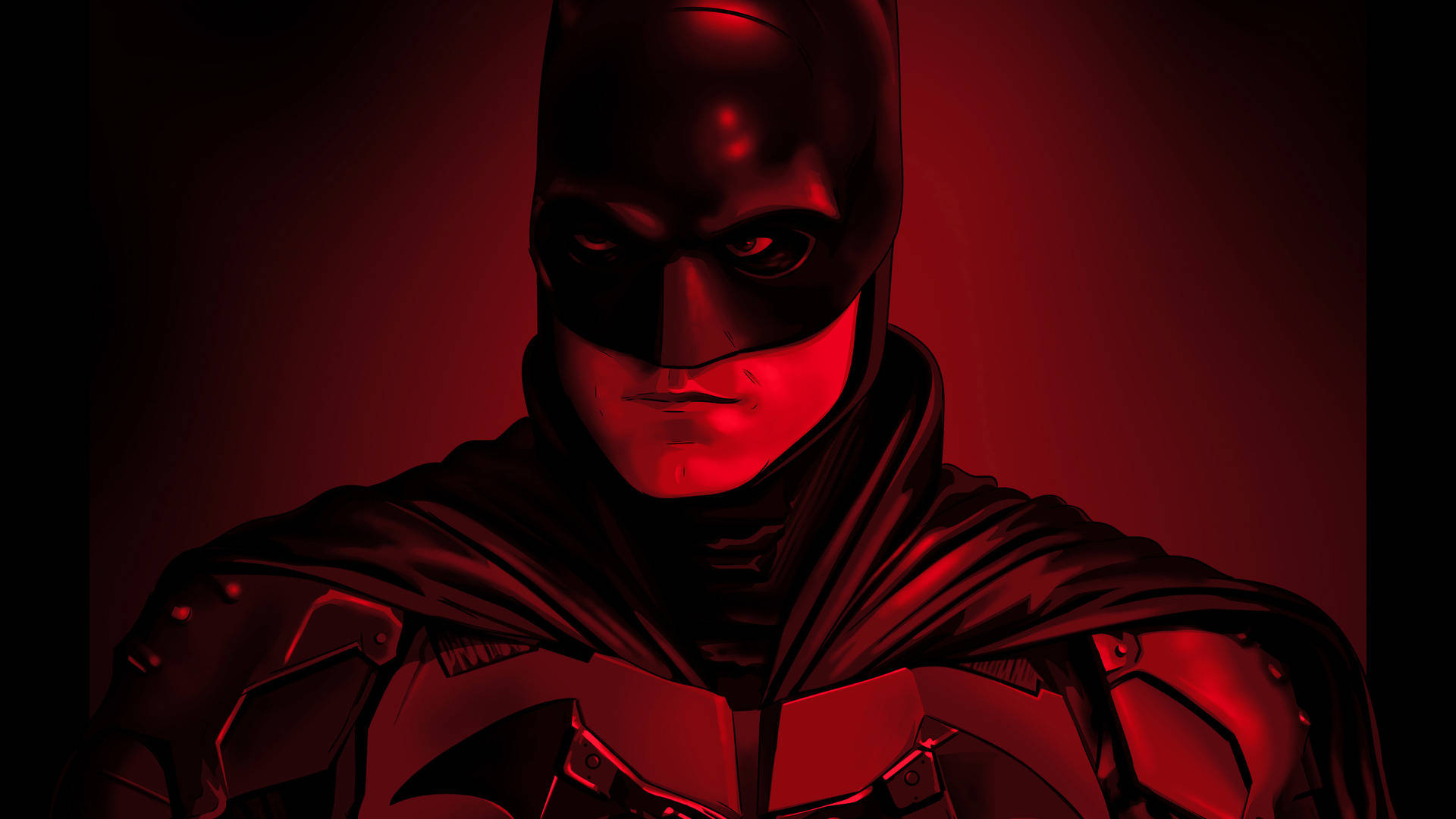 The Batman Red Aesthetic Wallpaper