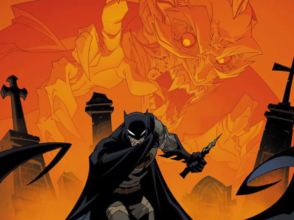The Epic Showdown: Batman vs Dracula Wallpaper