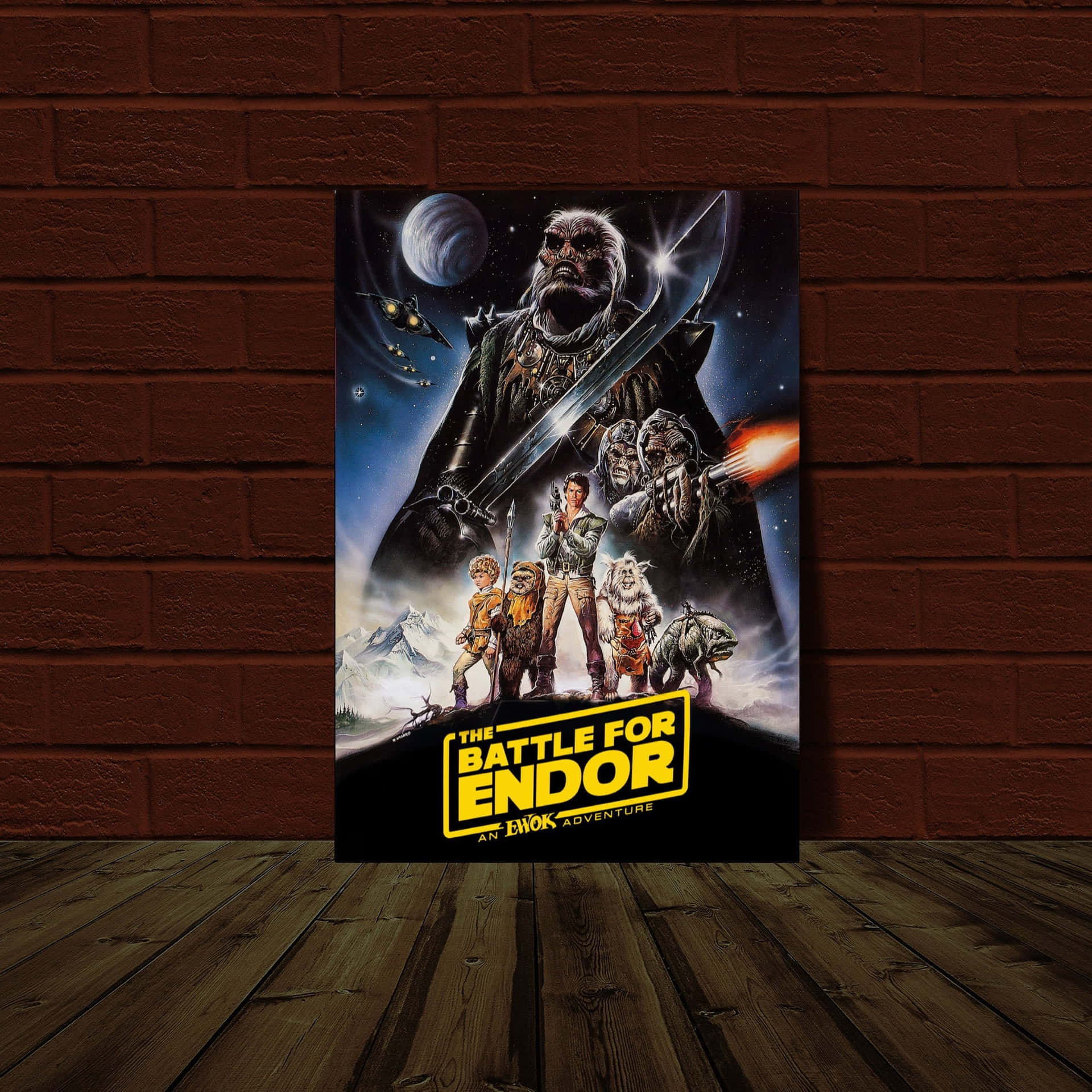 Rebel Fighters Triumph in the Battle of Endor Wallpaper