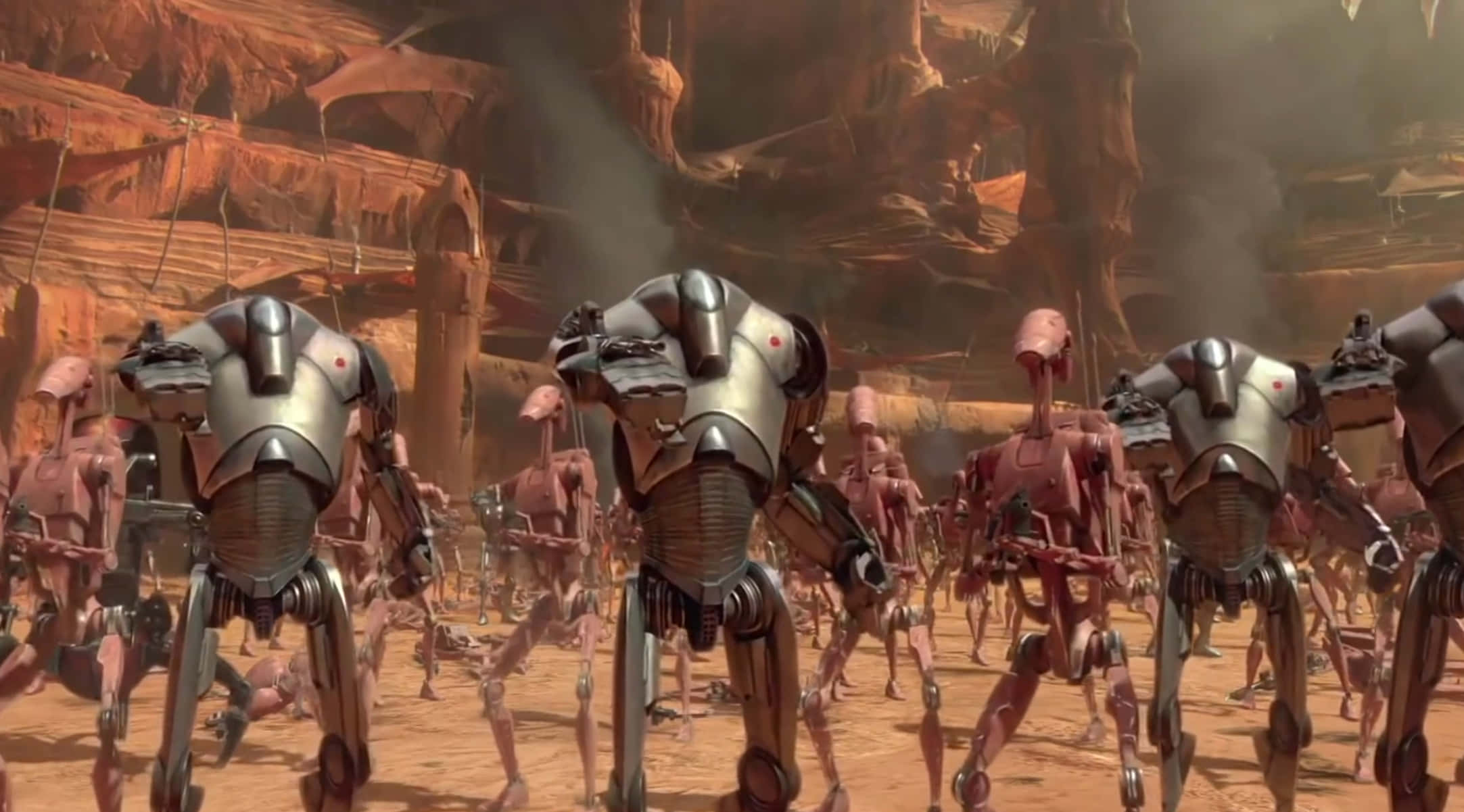 Soldiers At The Battle Of Geonosis Wallpaper