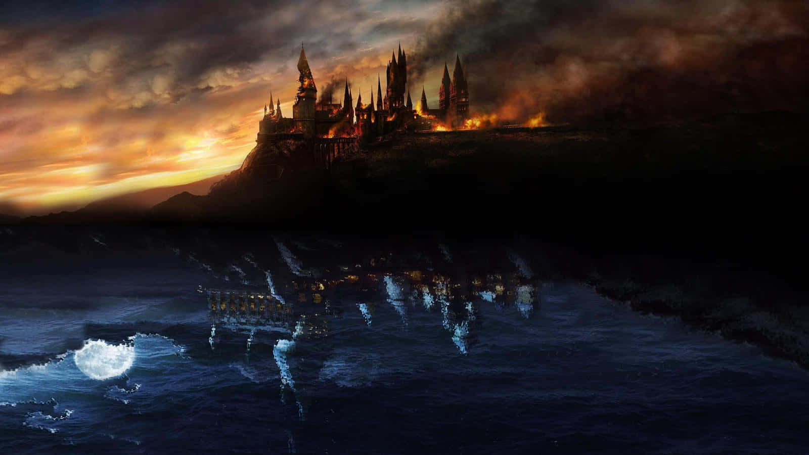"The Battle of Hogwarts: Every Hogwarts Student faces the ultimate challenge" Wallpaper