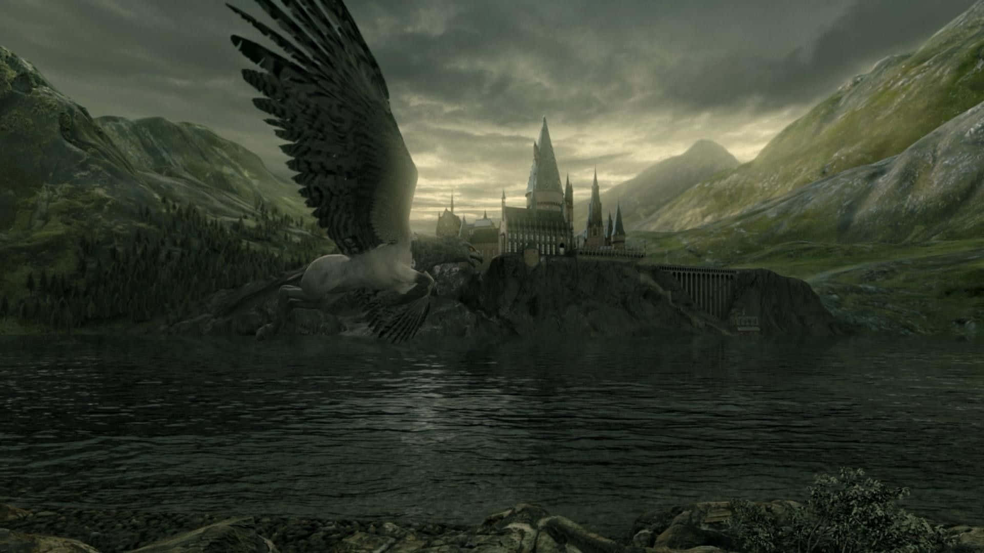 The Epic Battle of Hogwarts Wallpaper
