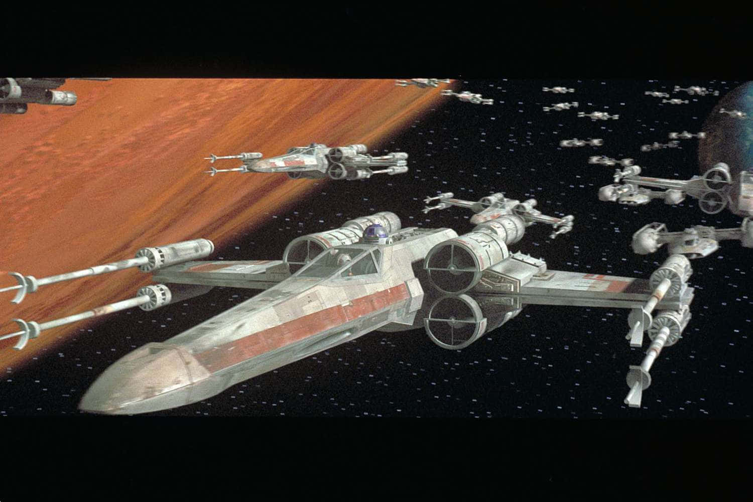 The Battle of Yavin, iconic Star Wars battle from 1977 Wallpaper