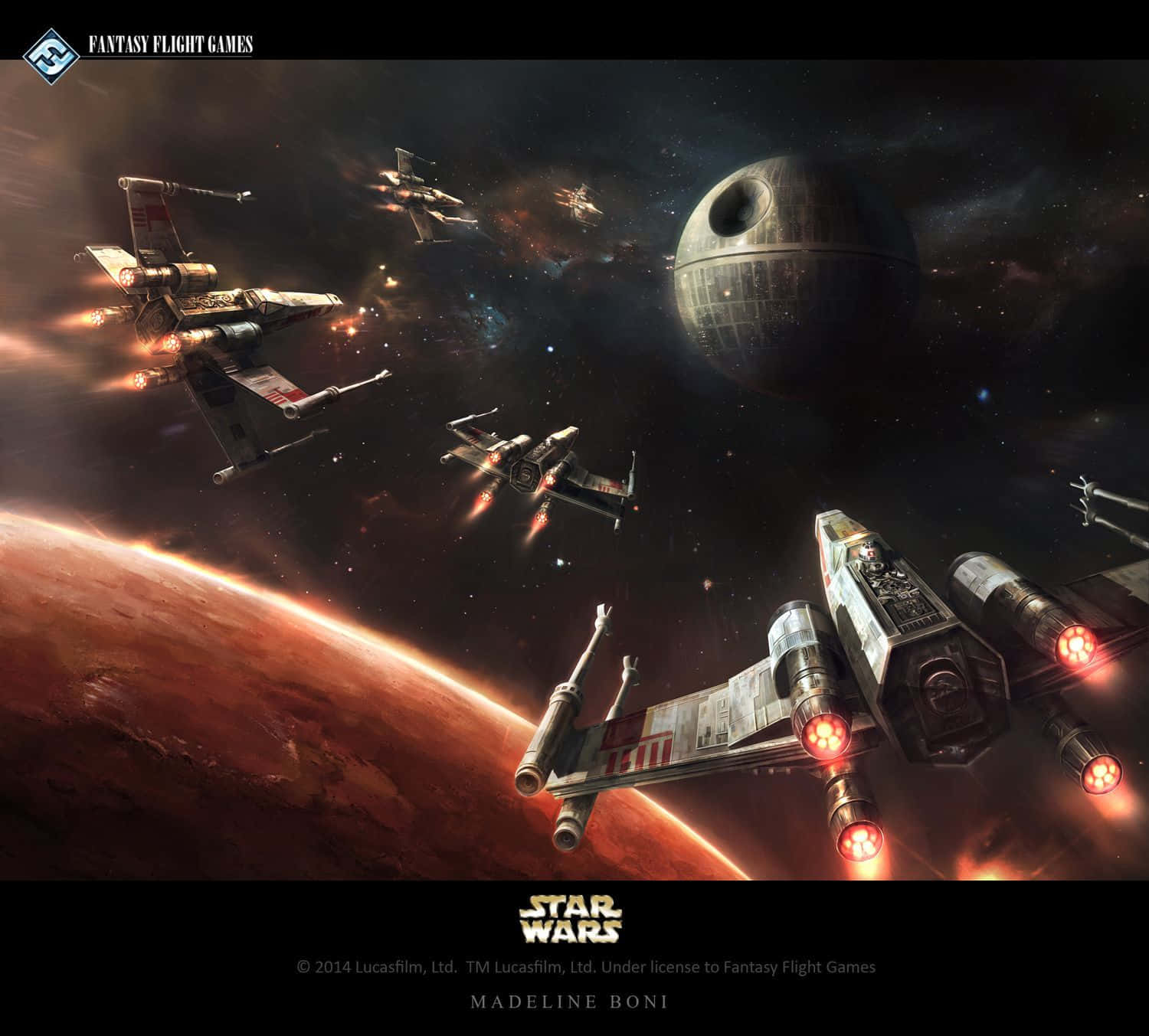 The Rebel Alliance against the Galactic Empire in The Battle of Yavin Wallpaper